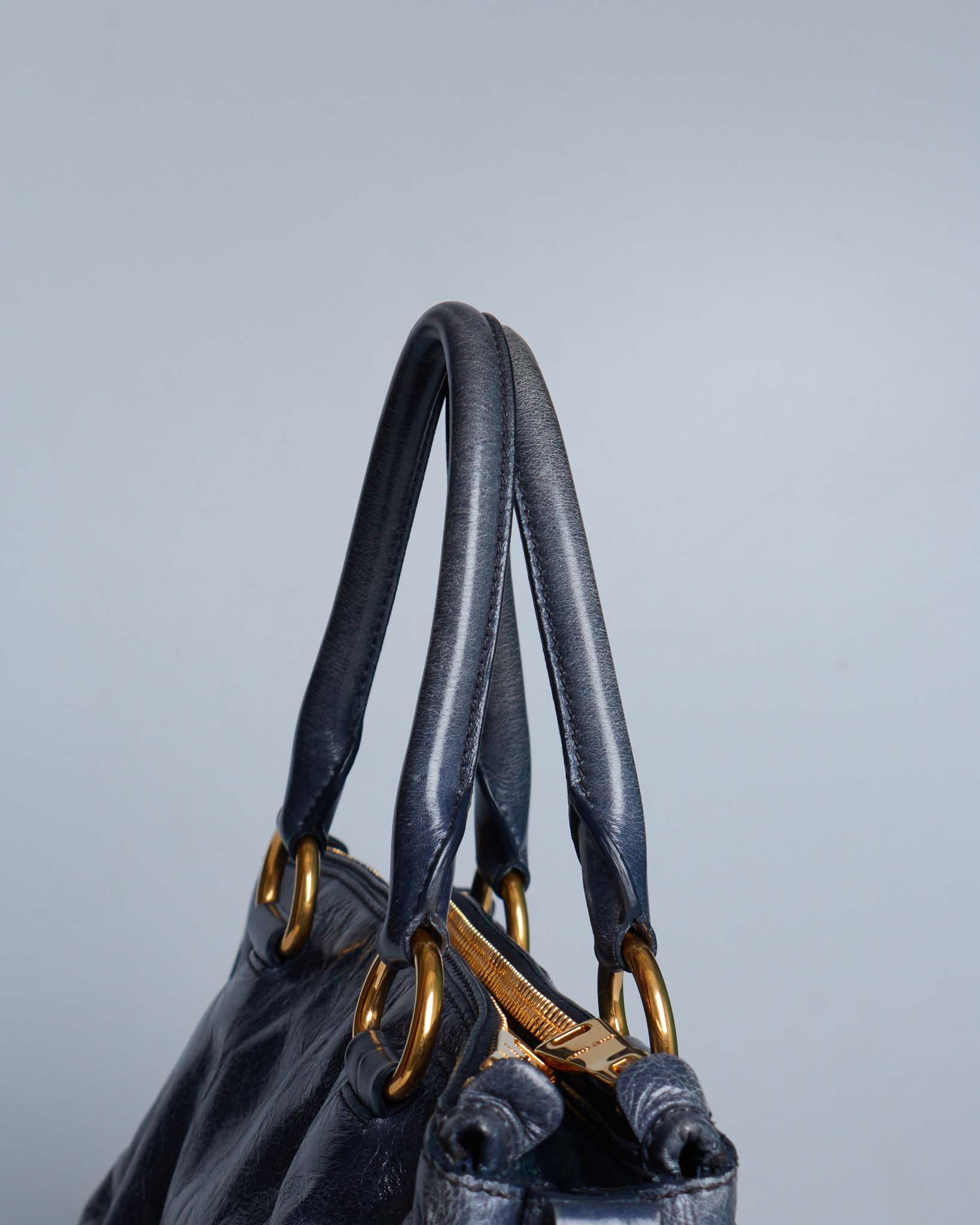 Miu Miu Vitello Lux Bow Tote