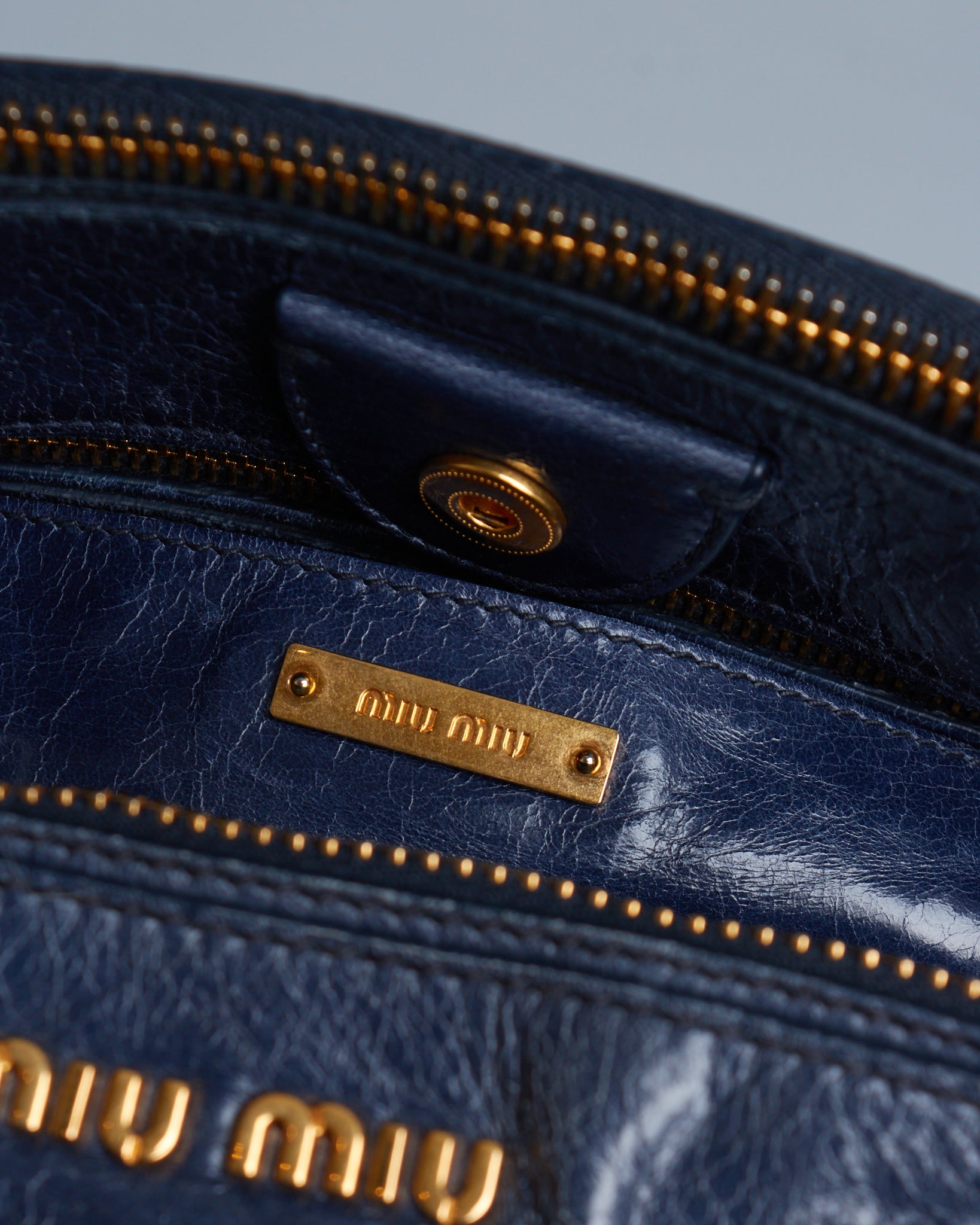 Miu Miu Vitello Lux Bow Tote