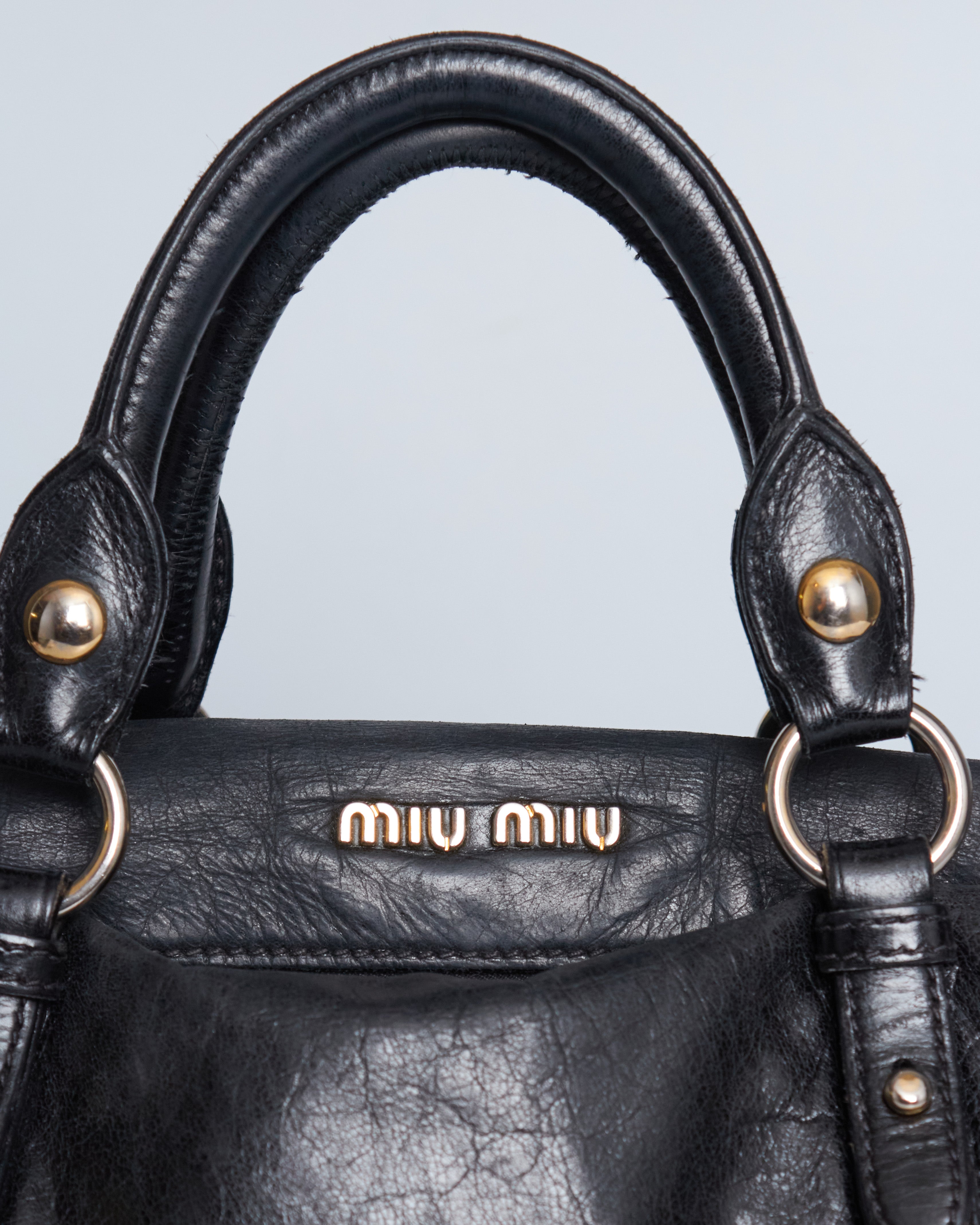 Miu Miu Vitello Lux Bow