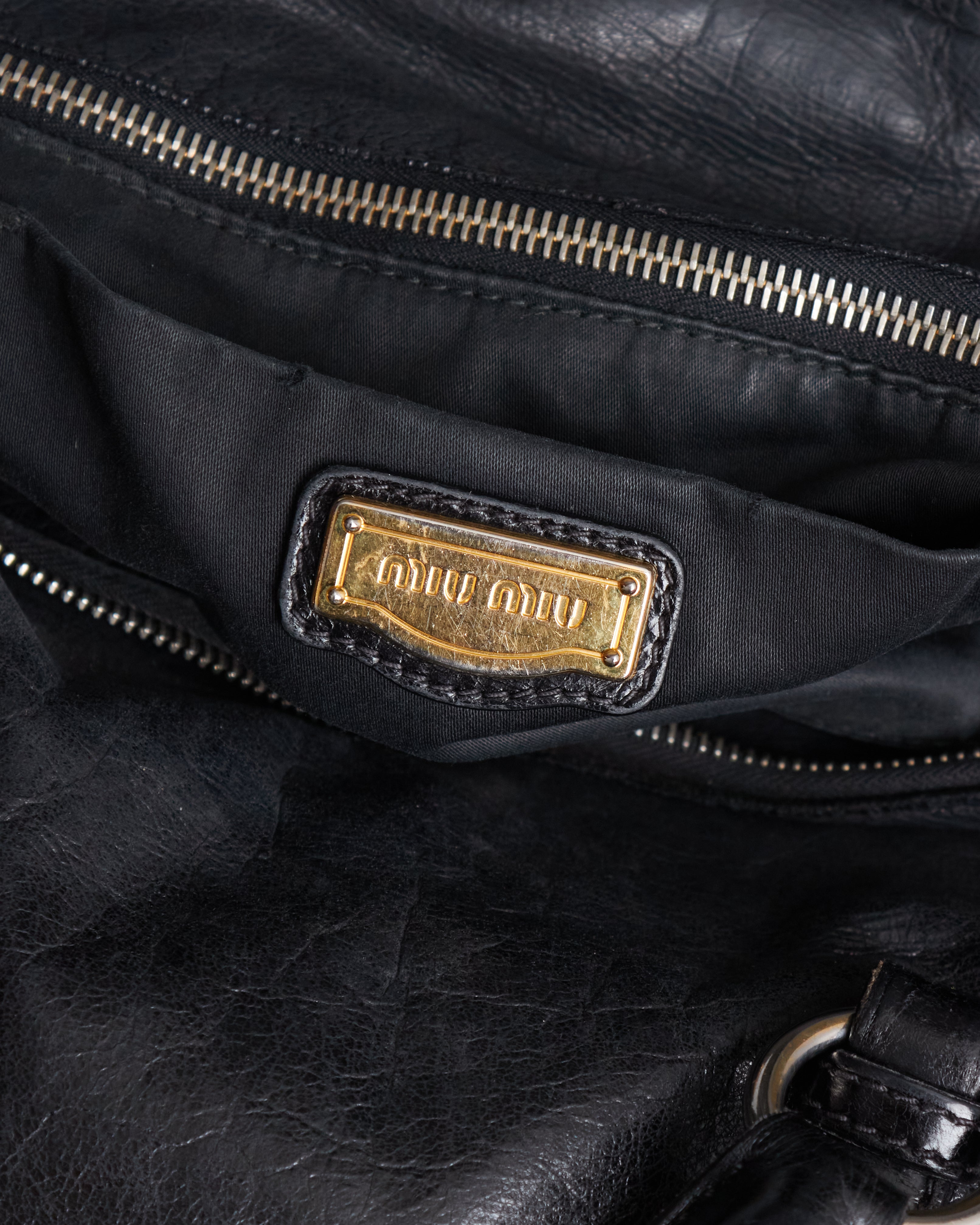 Miu Miu Vitello Lux Bow