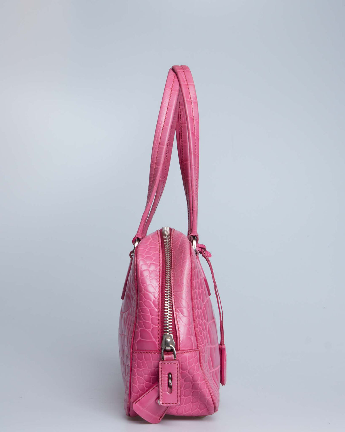 Prada St. Crocco Lucido Bauletto Bag