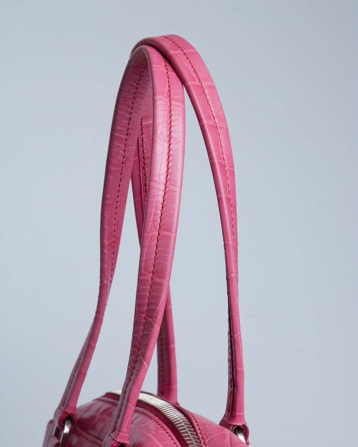 Prada St. Crocco Lucido Bauletto Bag
