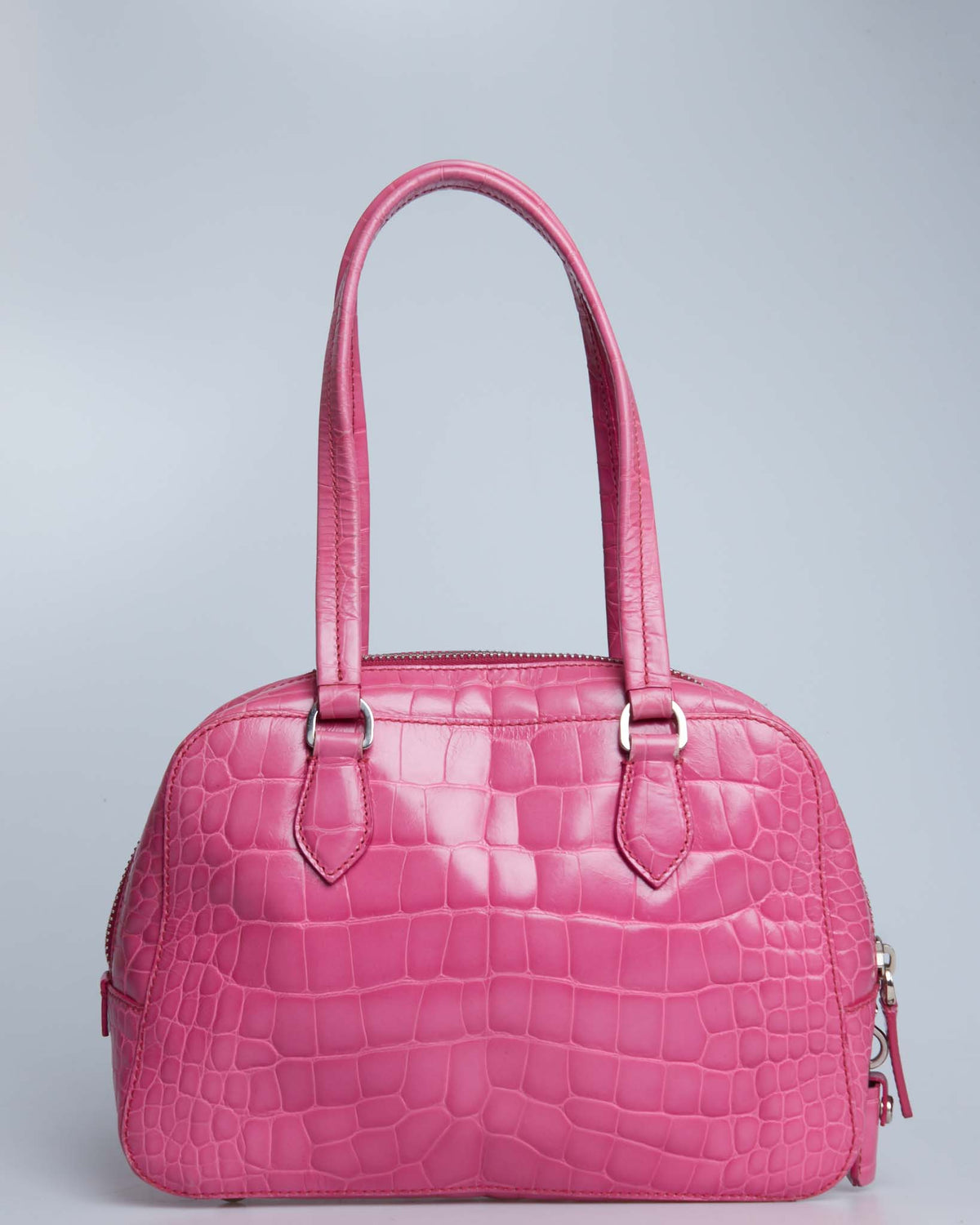 Prada St. Crocco Lucido Bauletto Bag