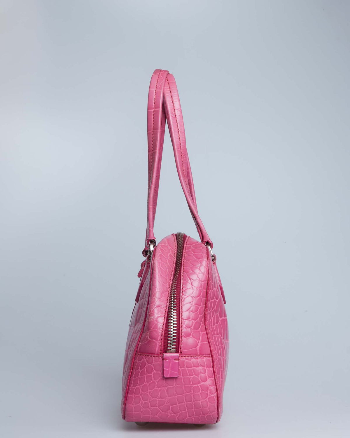 Prada St. Crocco Lucido Bauletto Bag