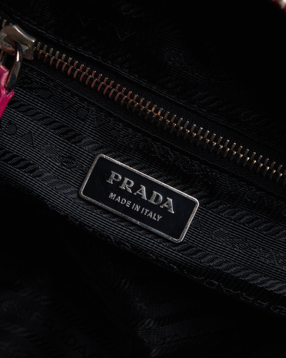 Prada St. Crocco Lucido Bauletto Bag