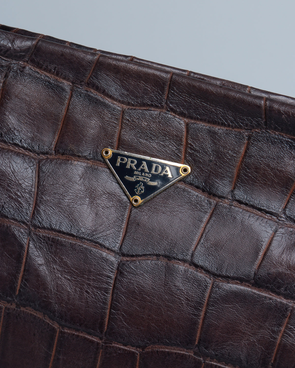 Prada Crocco Bauletto Bag