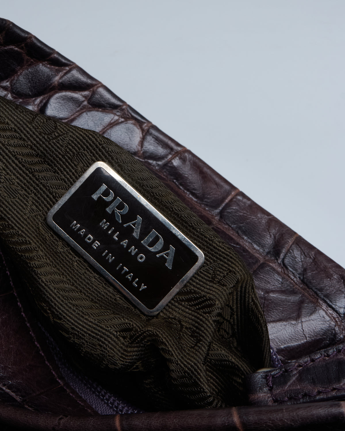 Prada Crocco Bauletto Bag