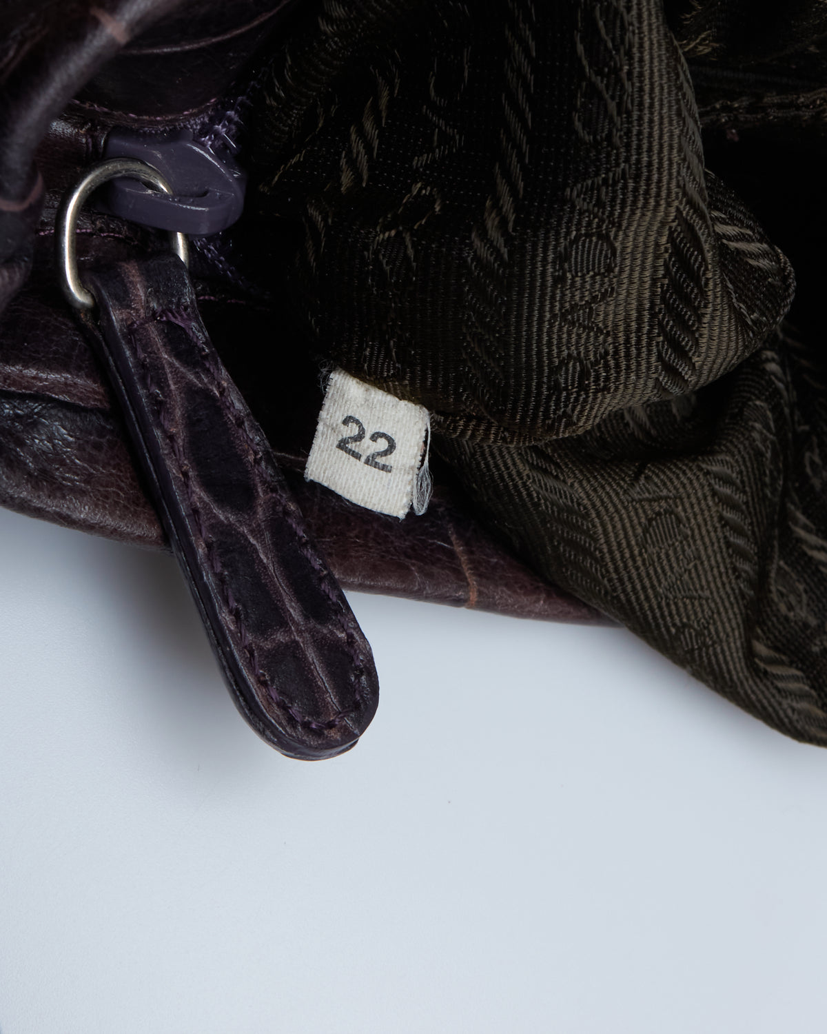 Prada Crocco Bauletto Bag