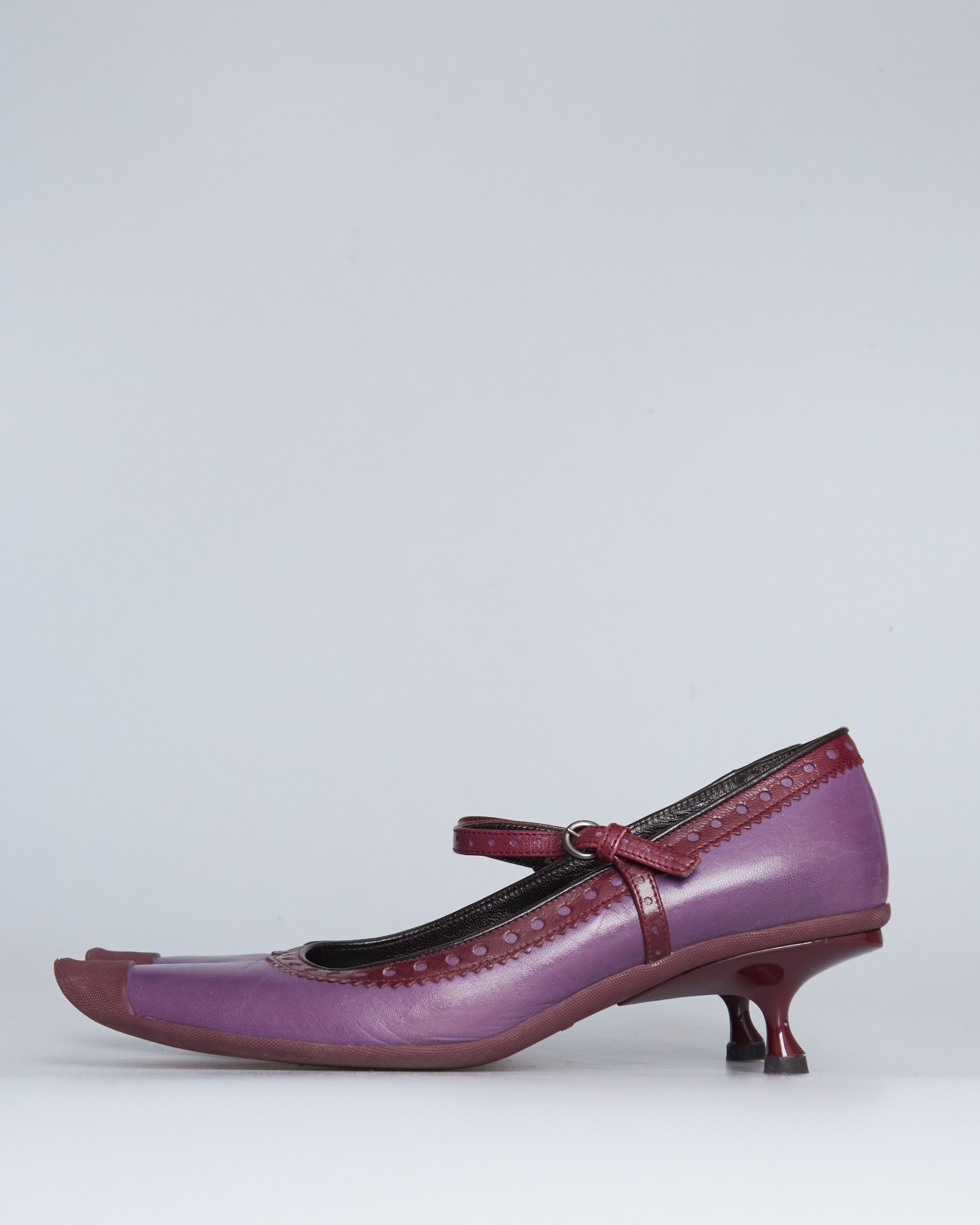 Miu Miu mary jane leather kitten heels