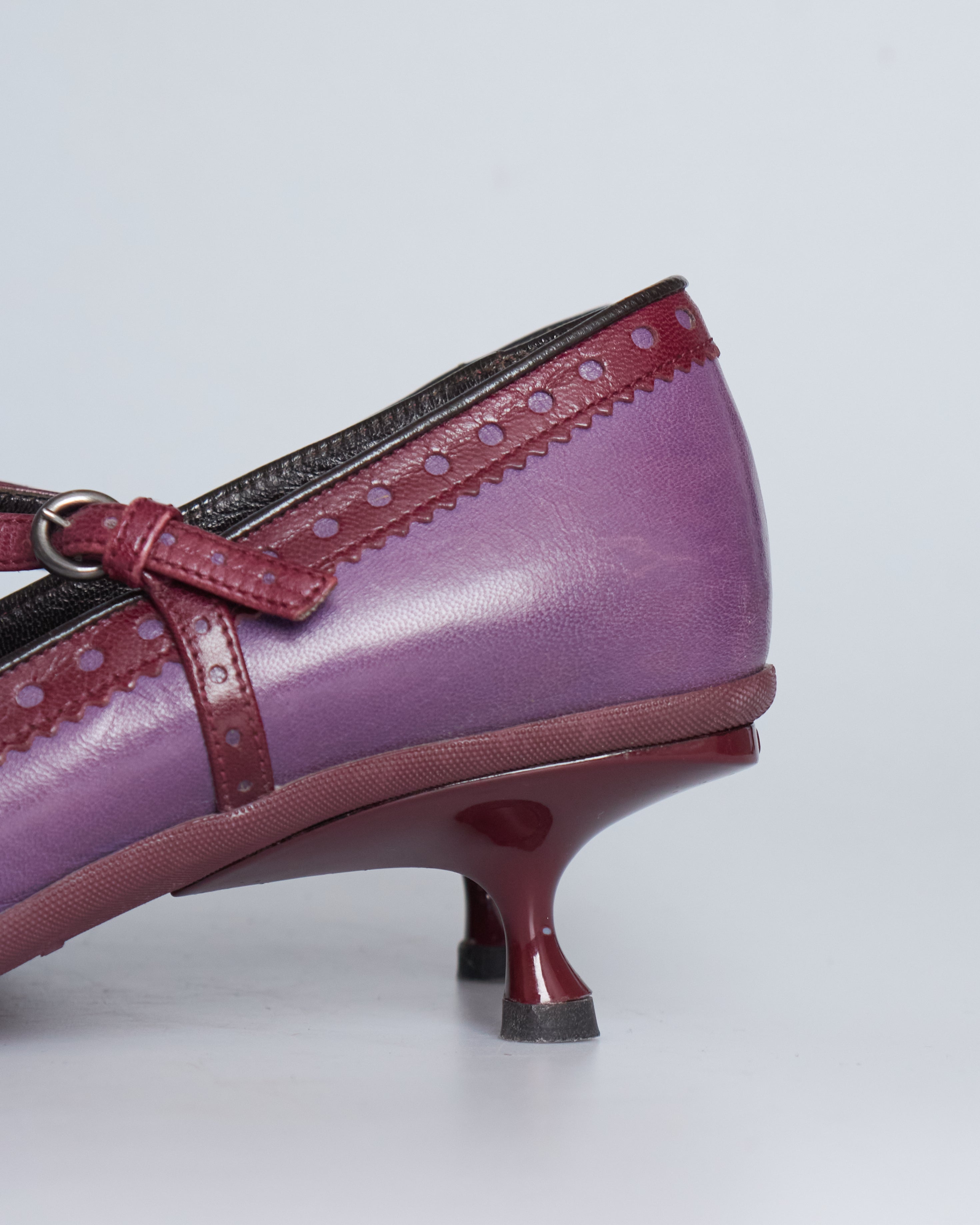 Miu Miu mary jane leather kitten heels