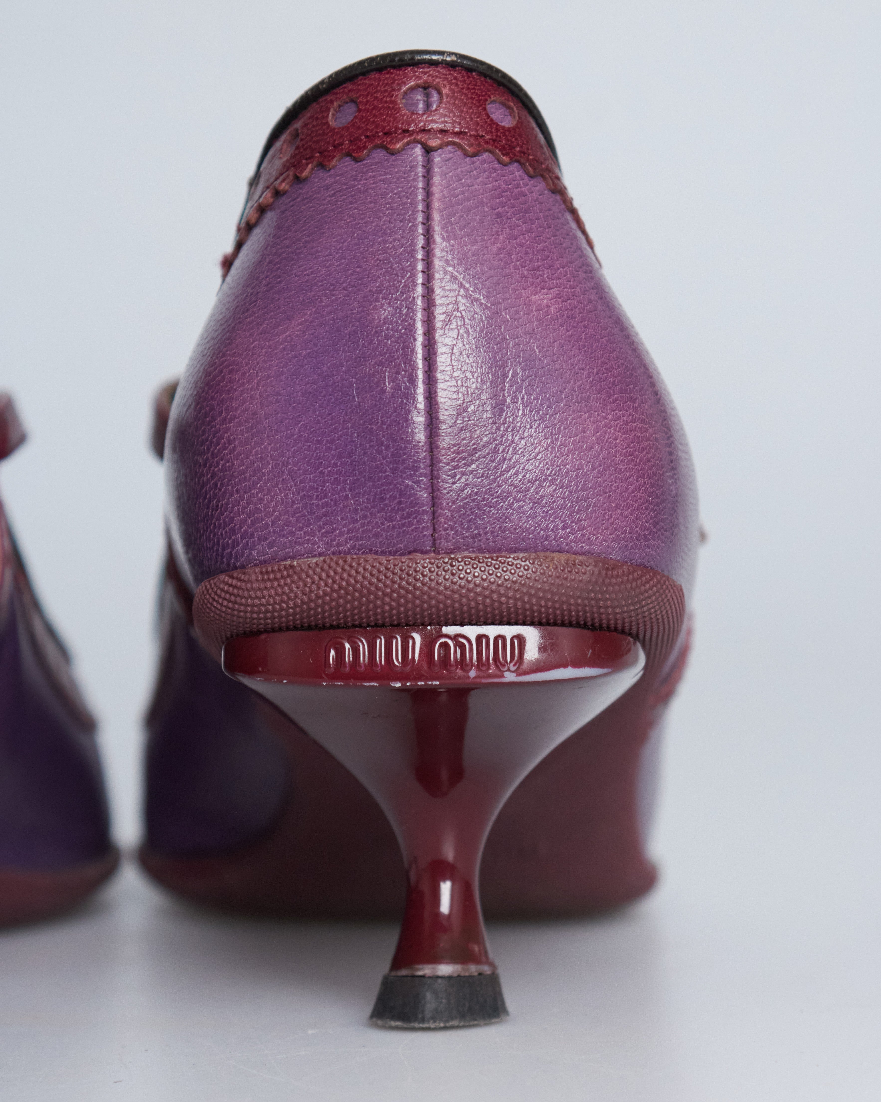 Miu Miu mary jane leather kitten heels