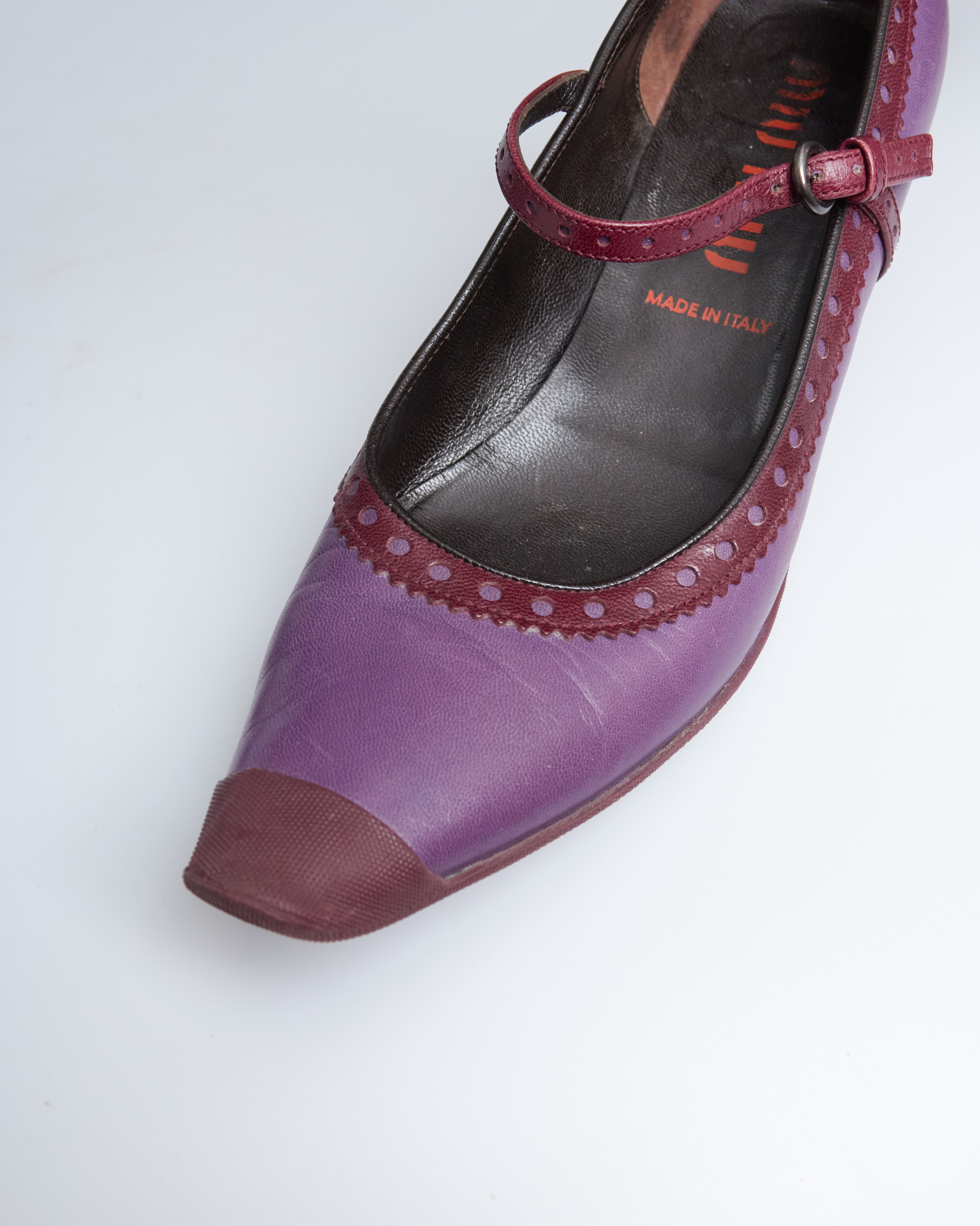 Miu Miu mary jane leather kitten heels