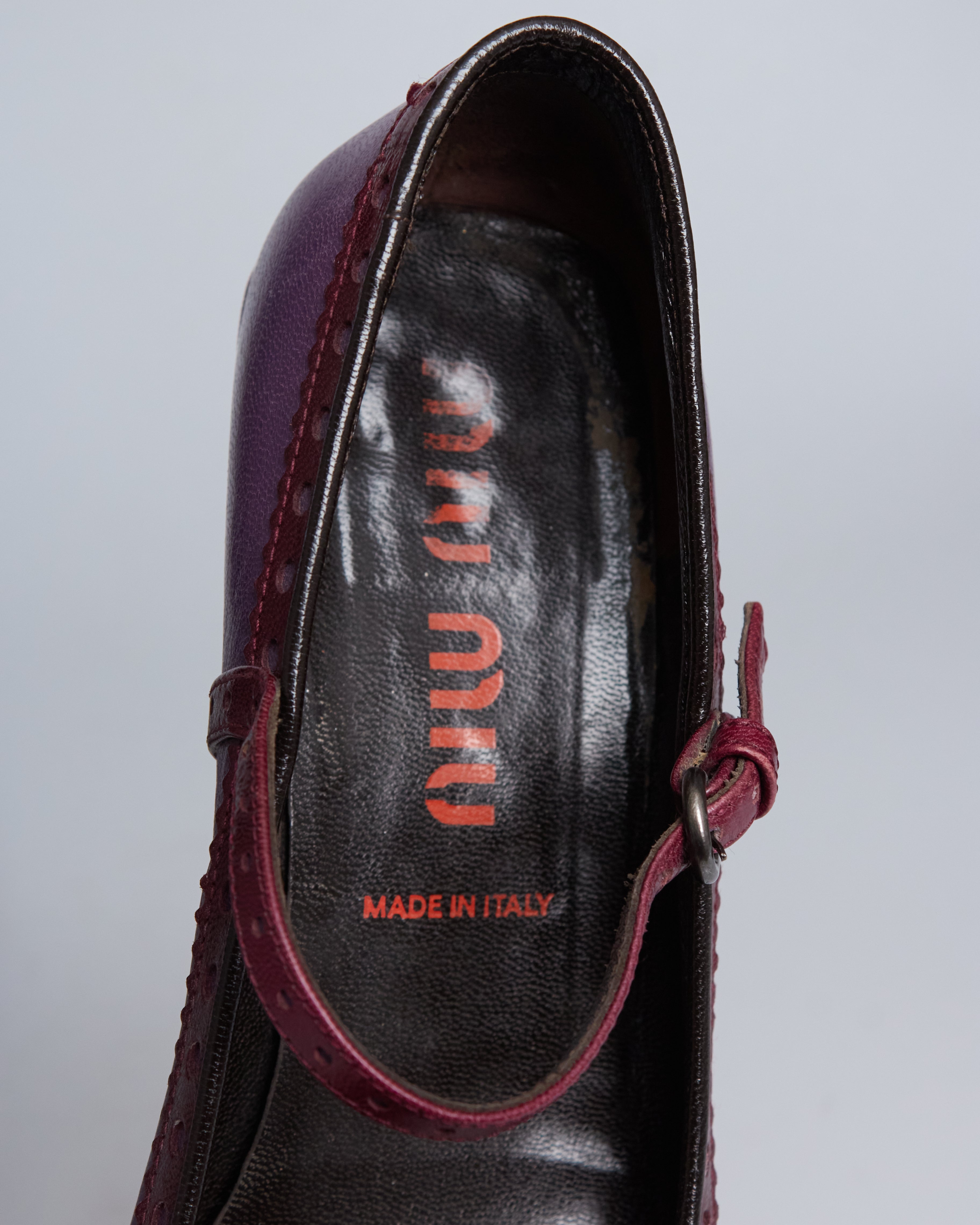 Miu Miu mary jane leather kitten heels