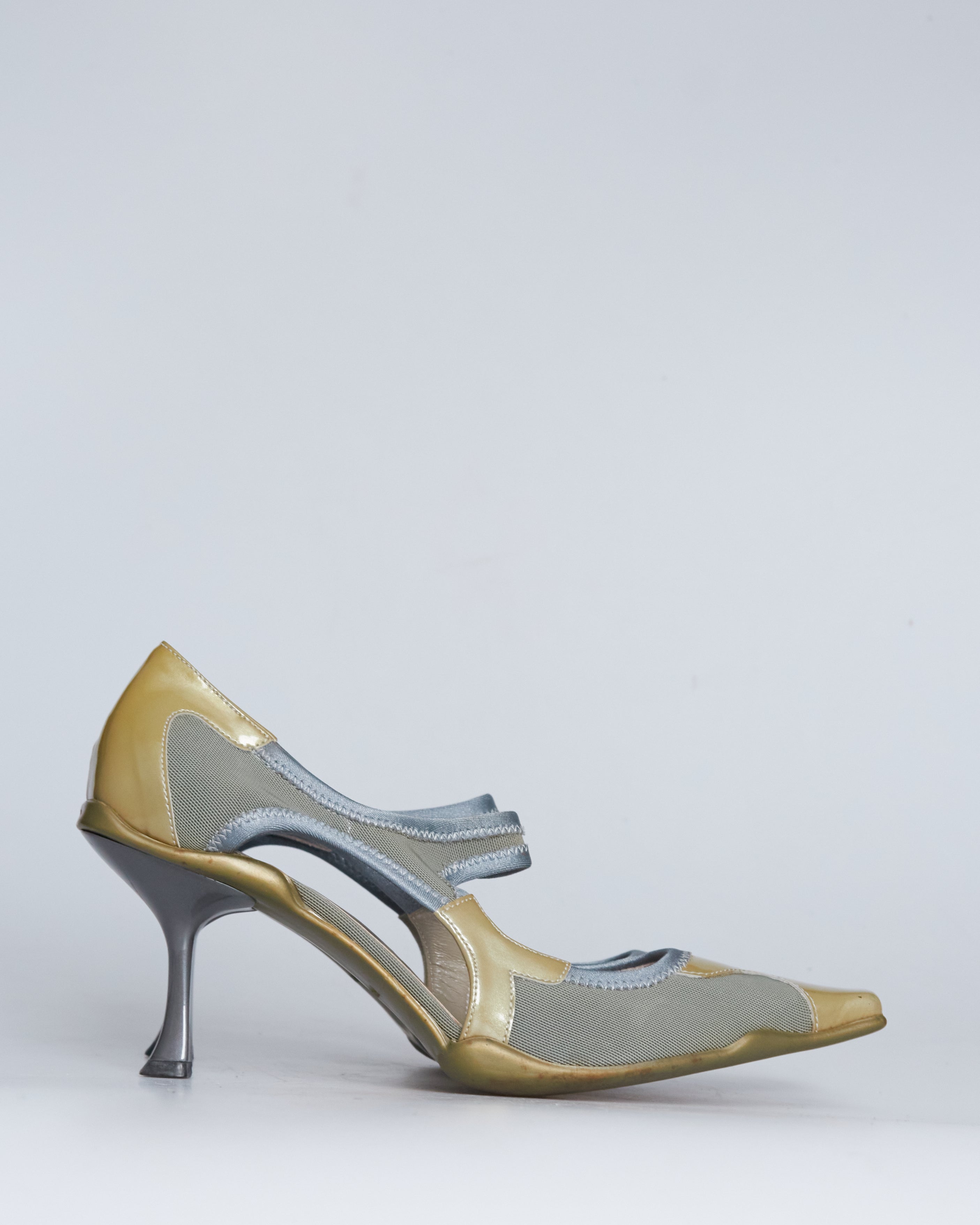 Prada mary jane mesh pumps