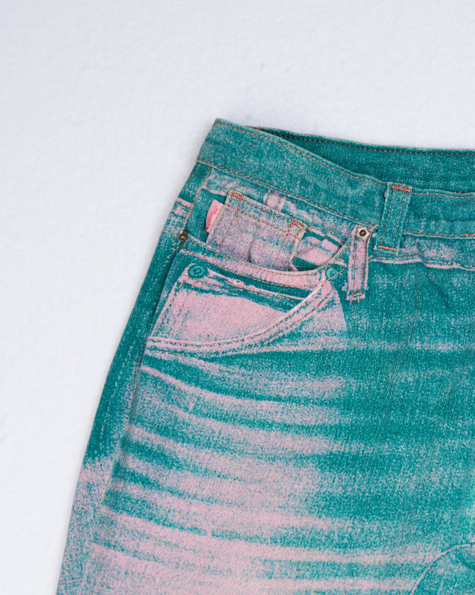 Roberto Cavalli Angels Trompe L’Oeil Denim Jeans