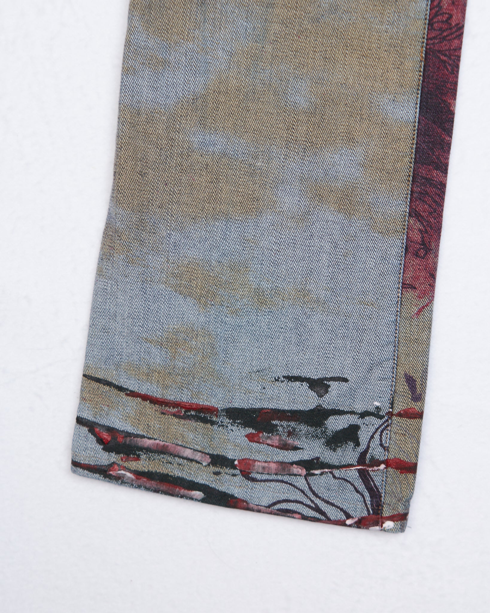 Just Cavalli Screen Printed Denim