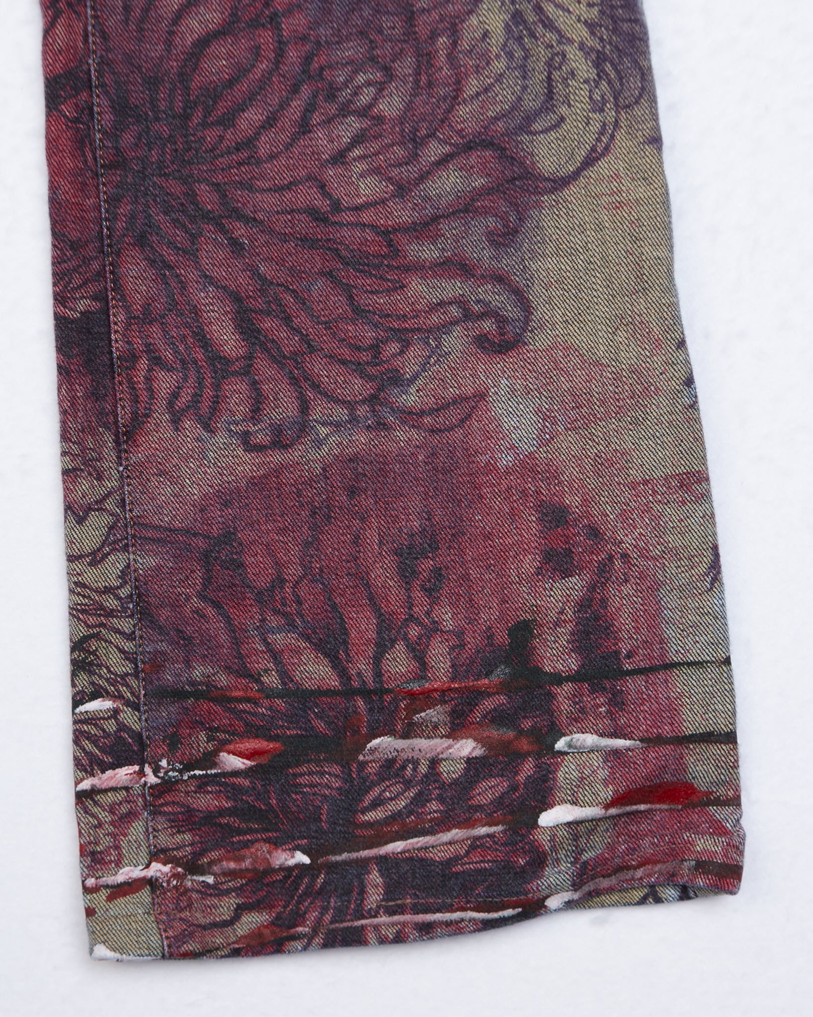 Just Cavalli Screen Printed Denim