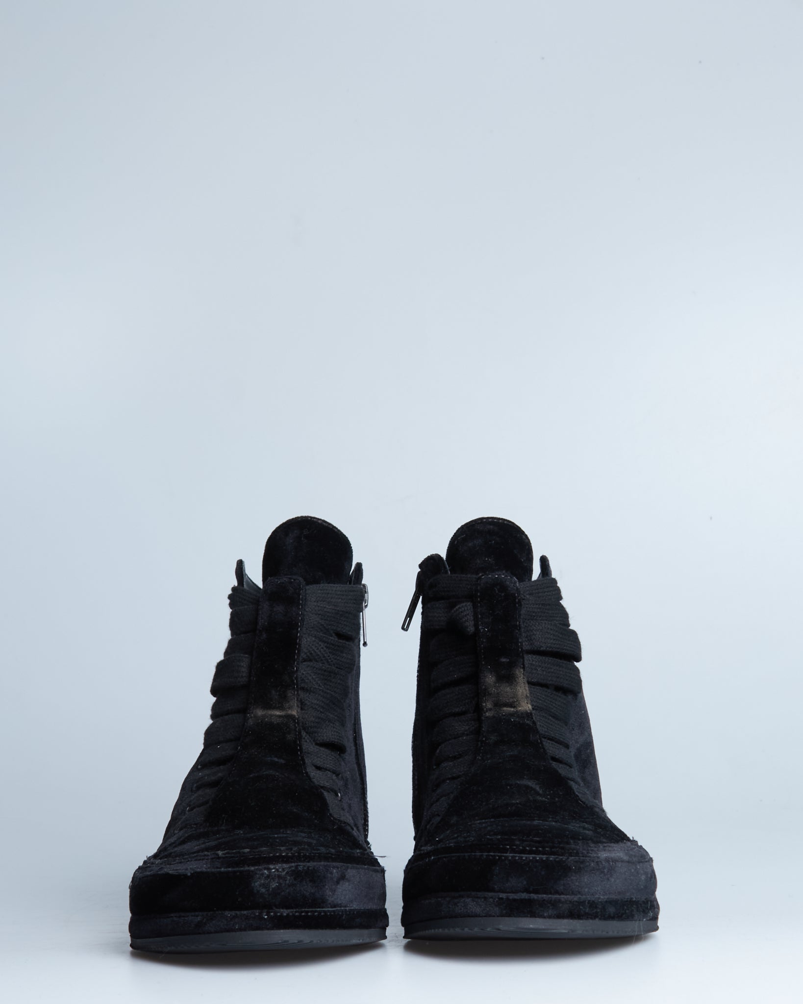 Ann Demeulemeester Raven high-top sneakers
