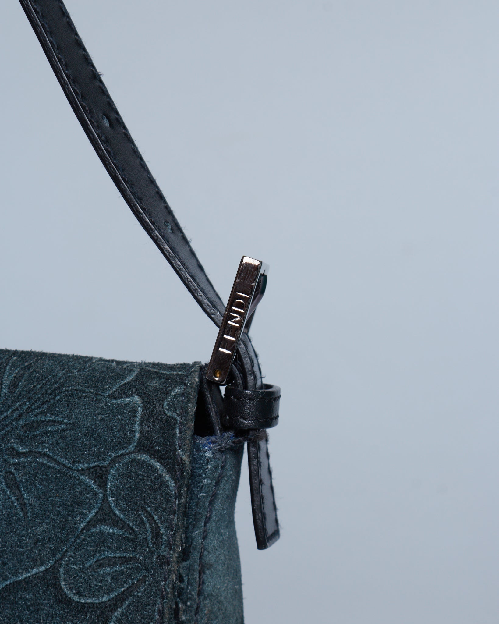 Fendi Baguette Floral Suede Bag