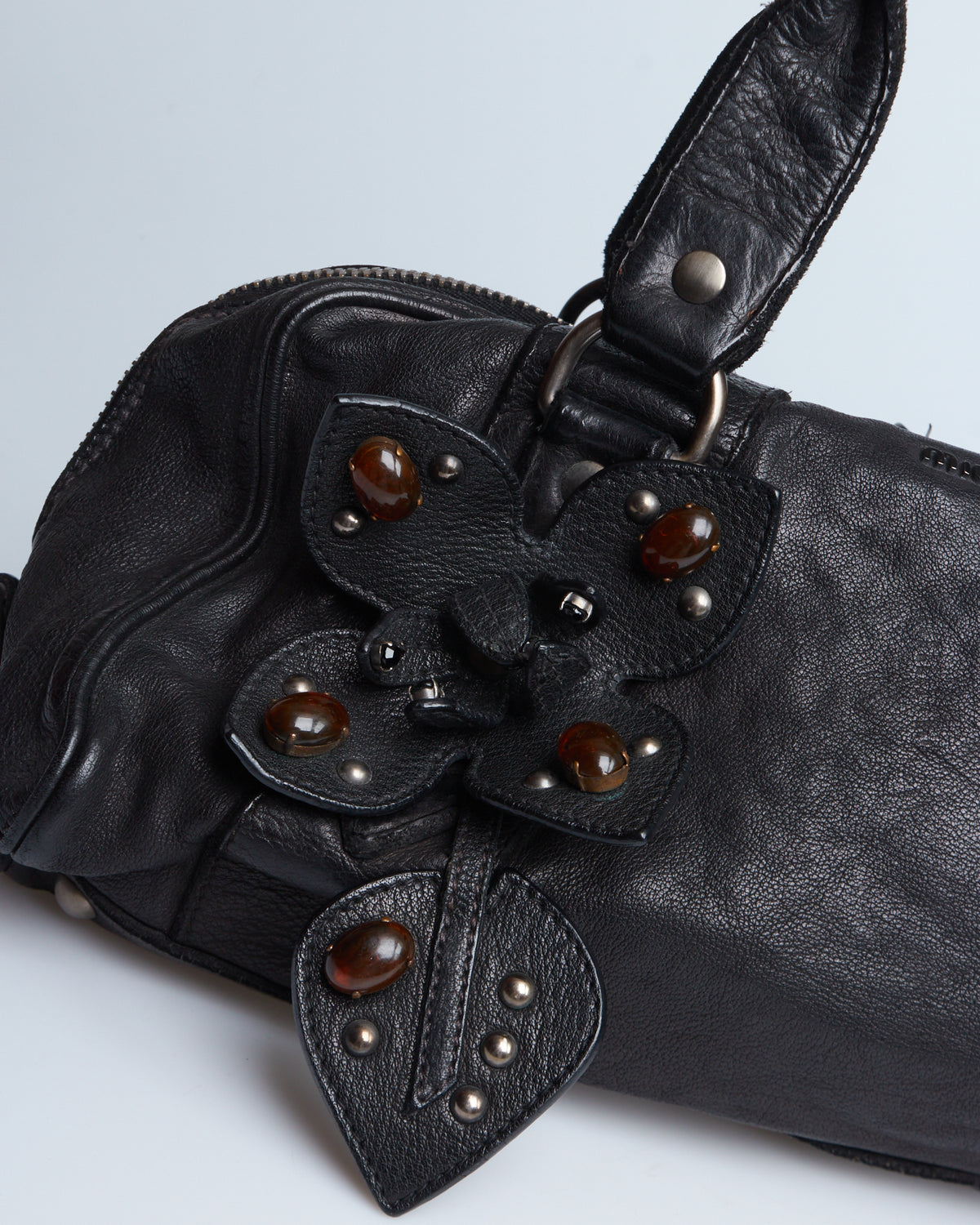 Miu Miu Flower Charm Shoulder Bag