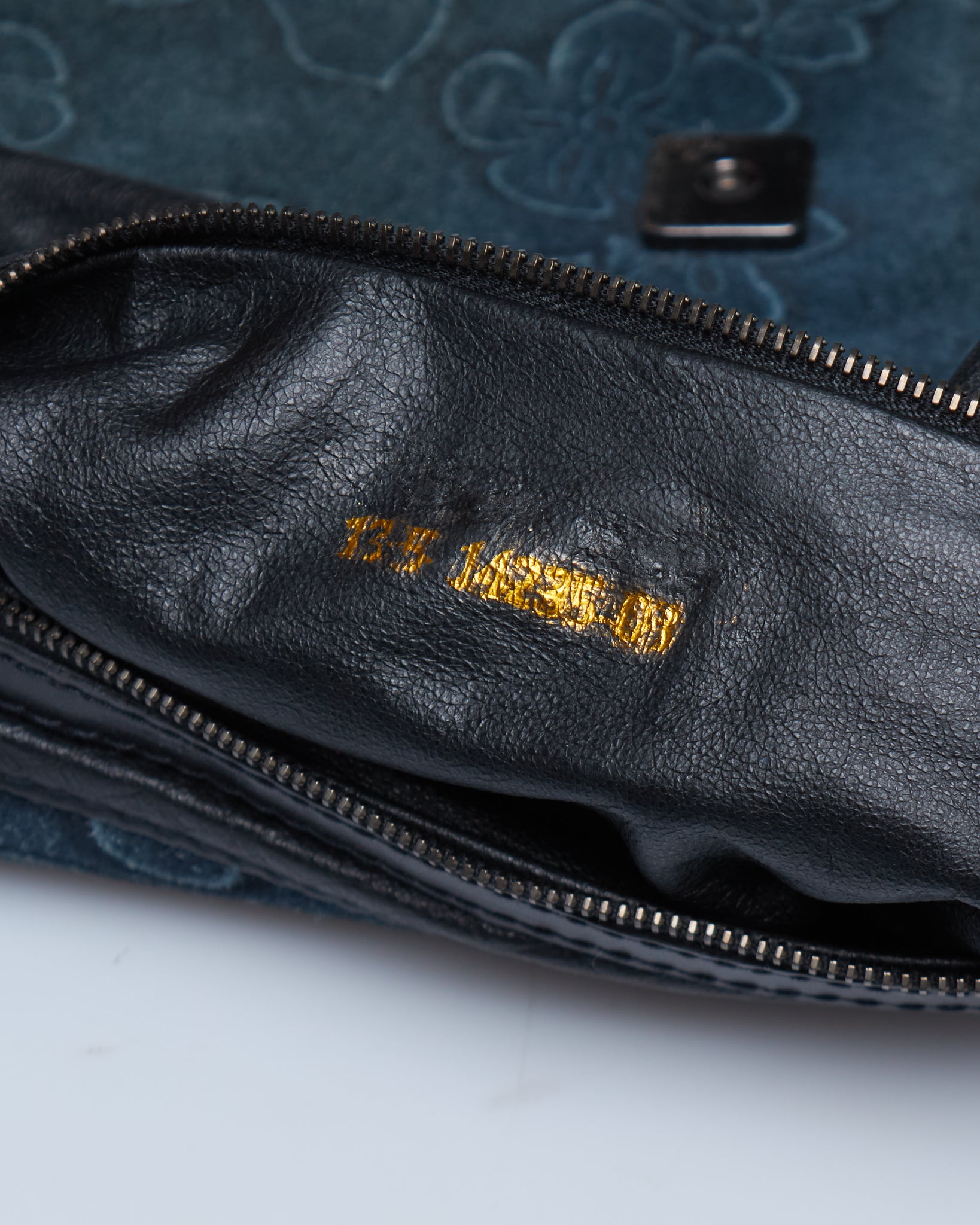 Fendi Baguette Floral Suede Bag
