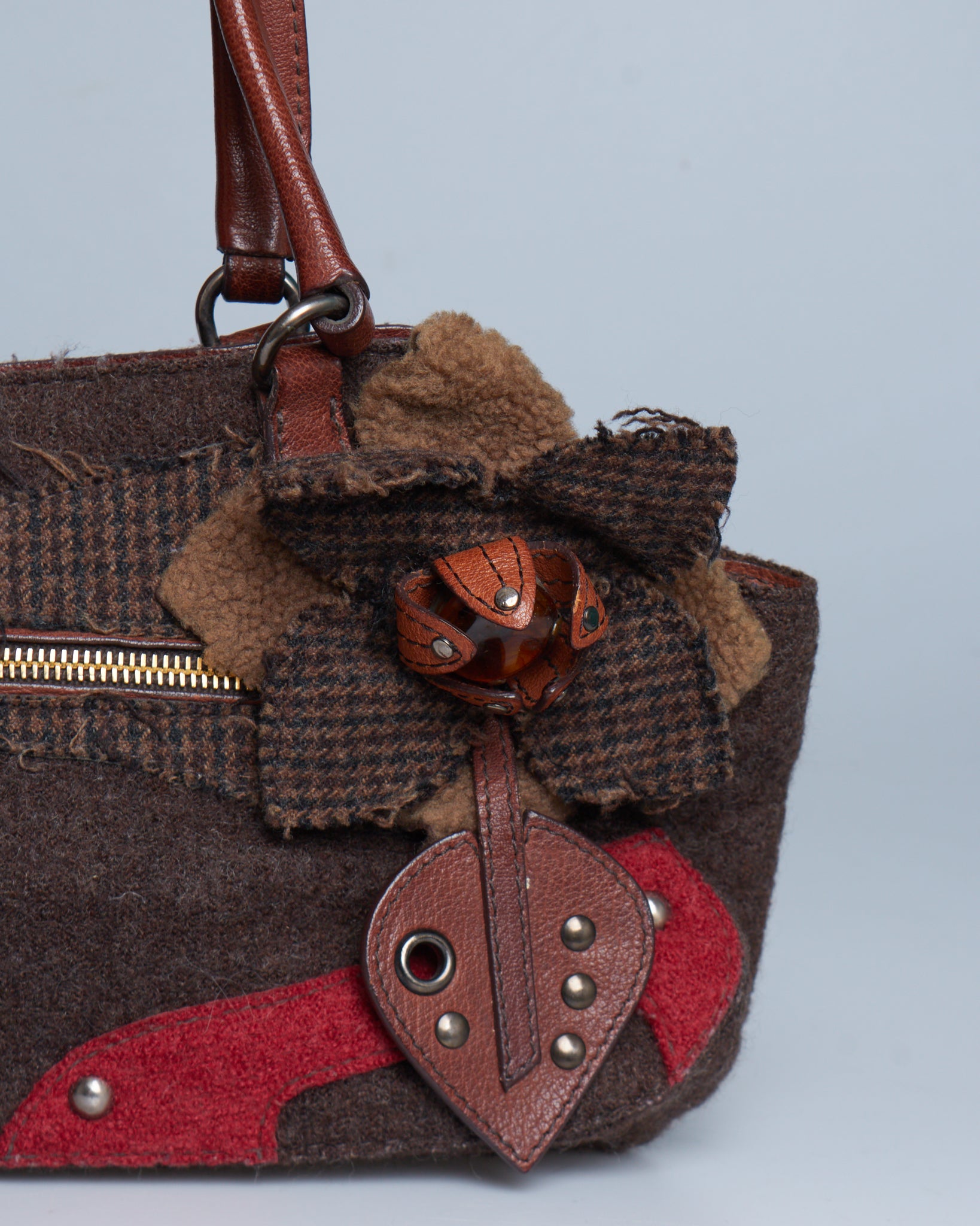 Miu Miu Patchwork Tweed Bag