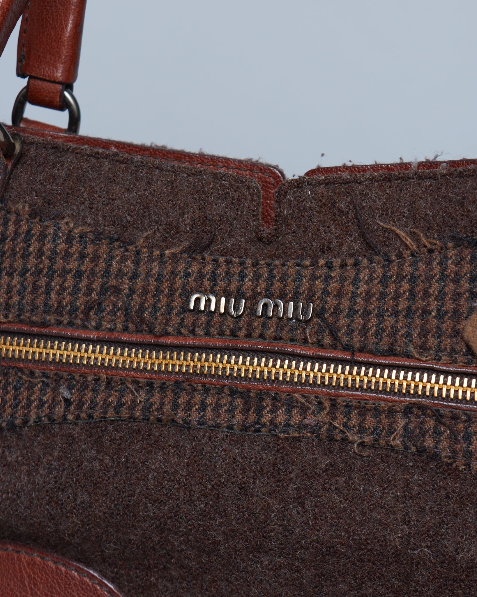 Miu Miu Patchwork Tweed Bag