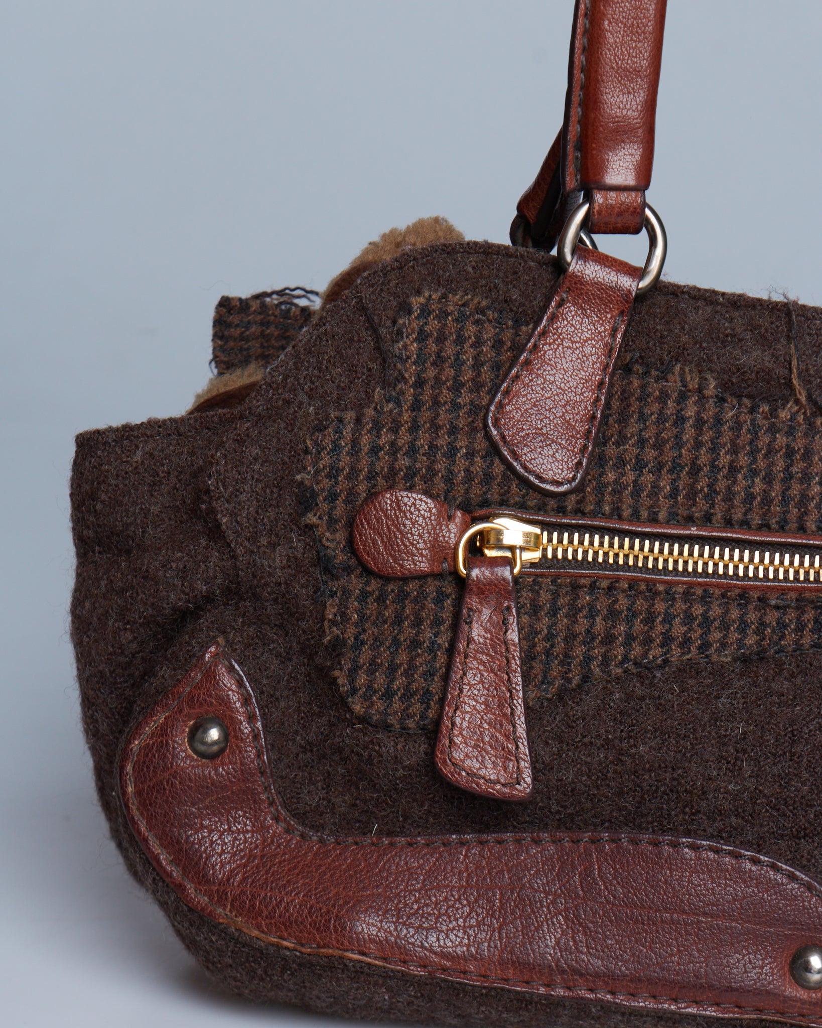 Miu Miu Patchwork Tweed Bag