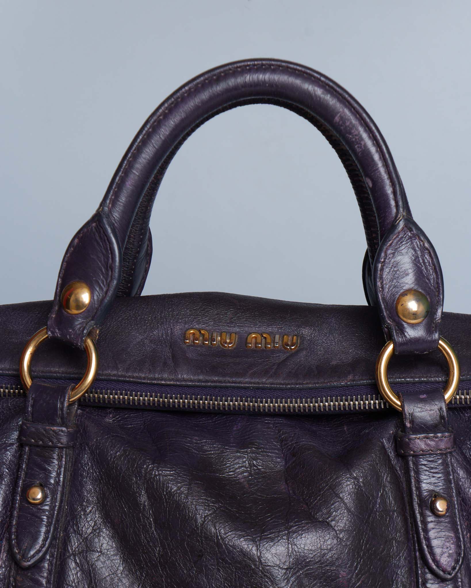 Miu Miu Vitello Lux Bow