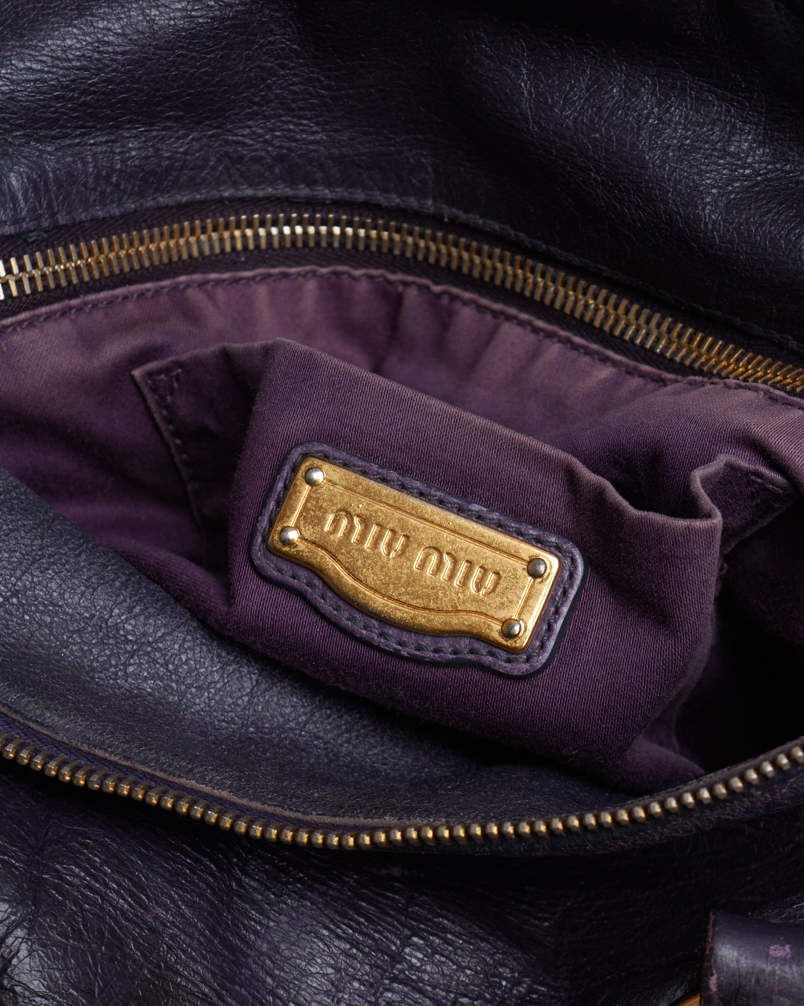 Miu Miu Vitello Lux Bow