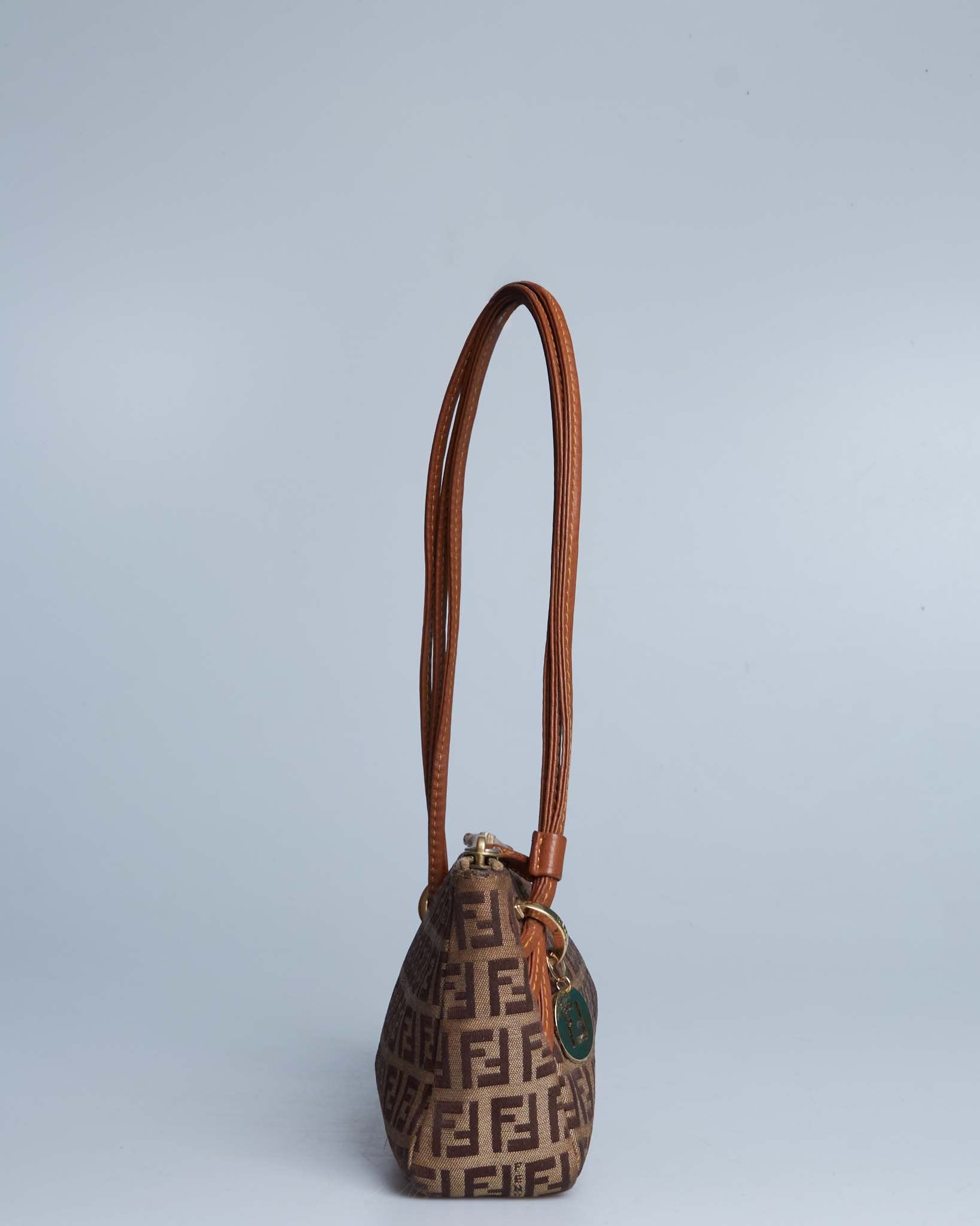 Fendi Zucca Handle Bag