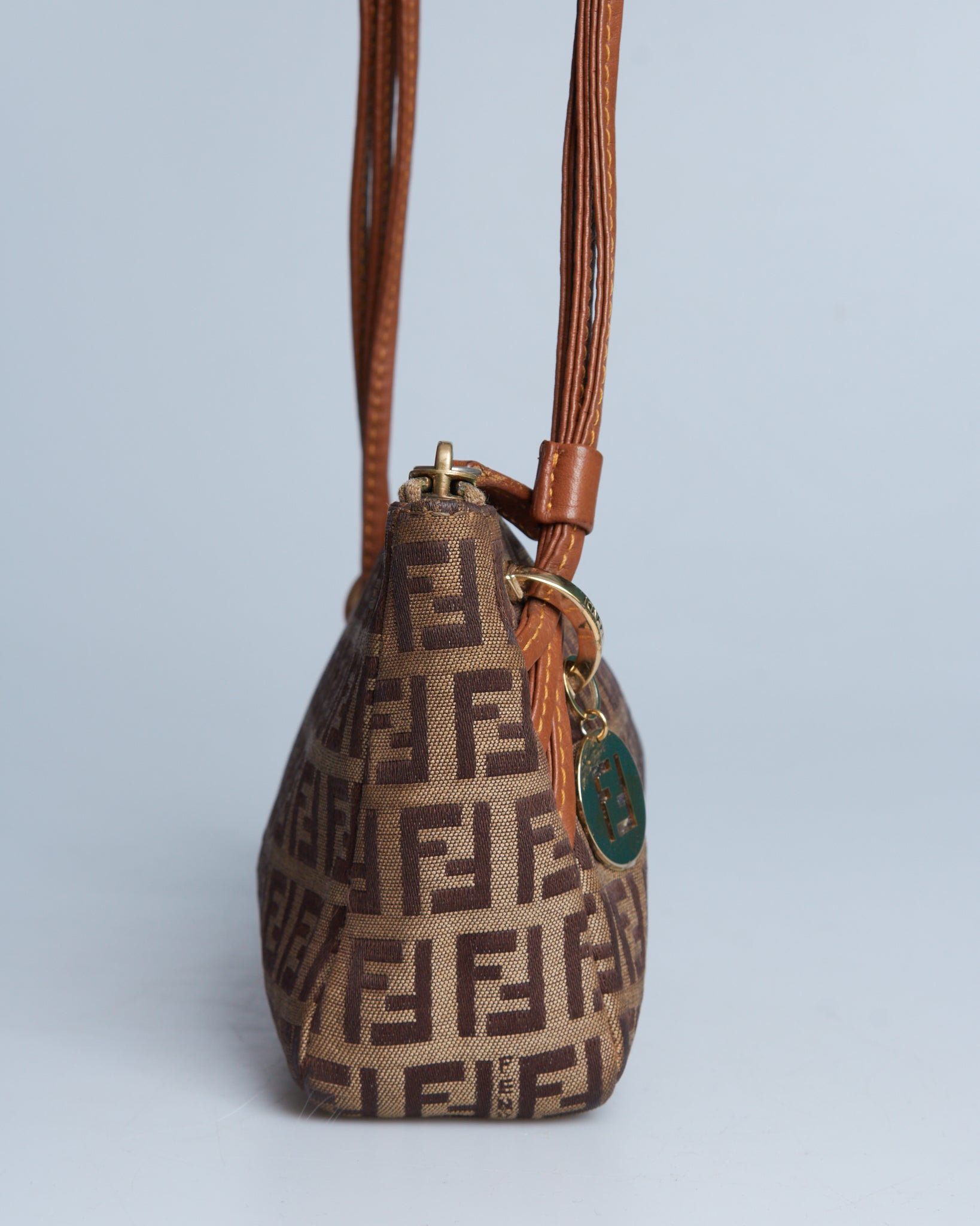 Fendi Zucca Handle Bag
