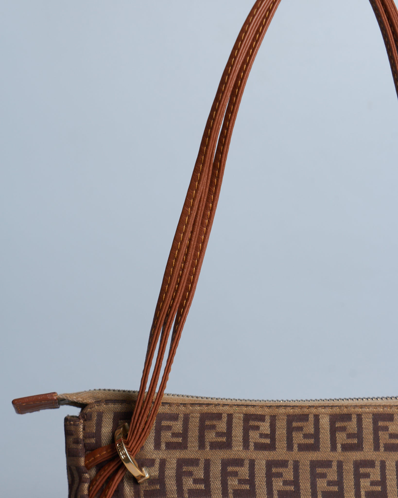 Fendi Zucca Handle Bag