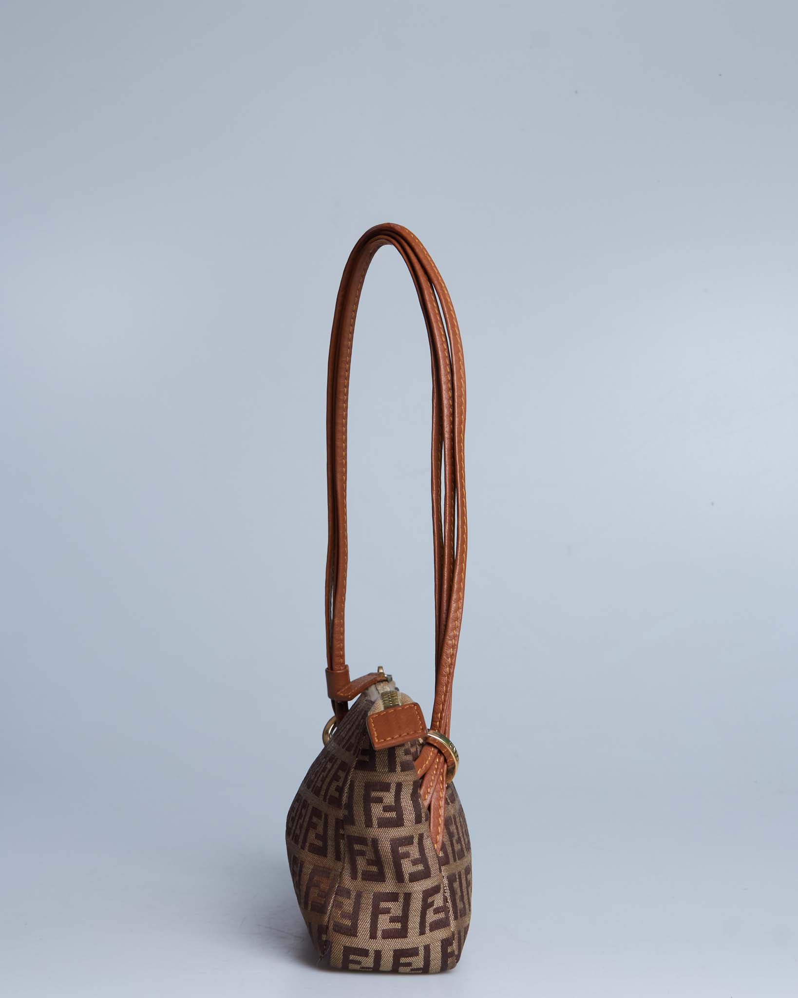 Fendi Zucca Handle Bag