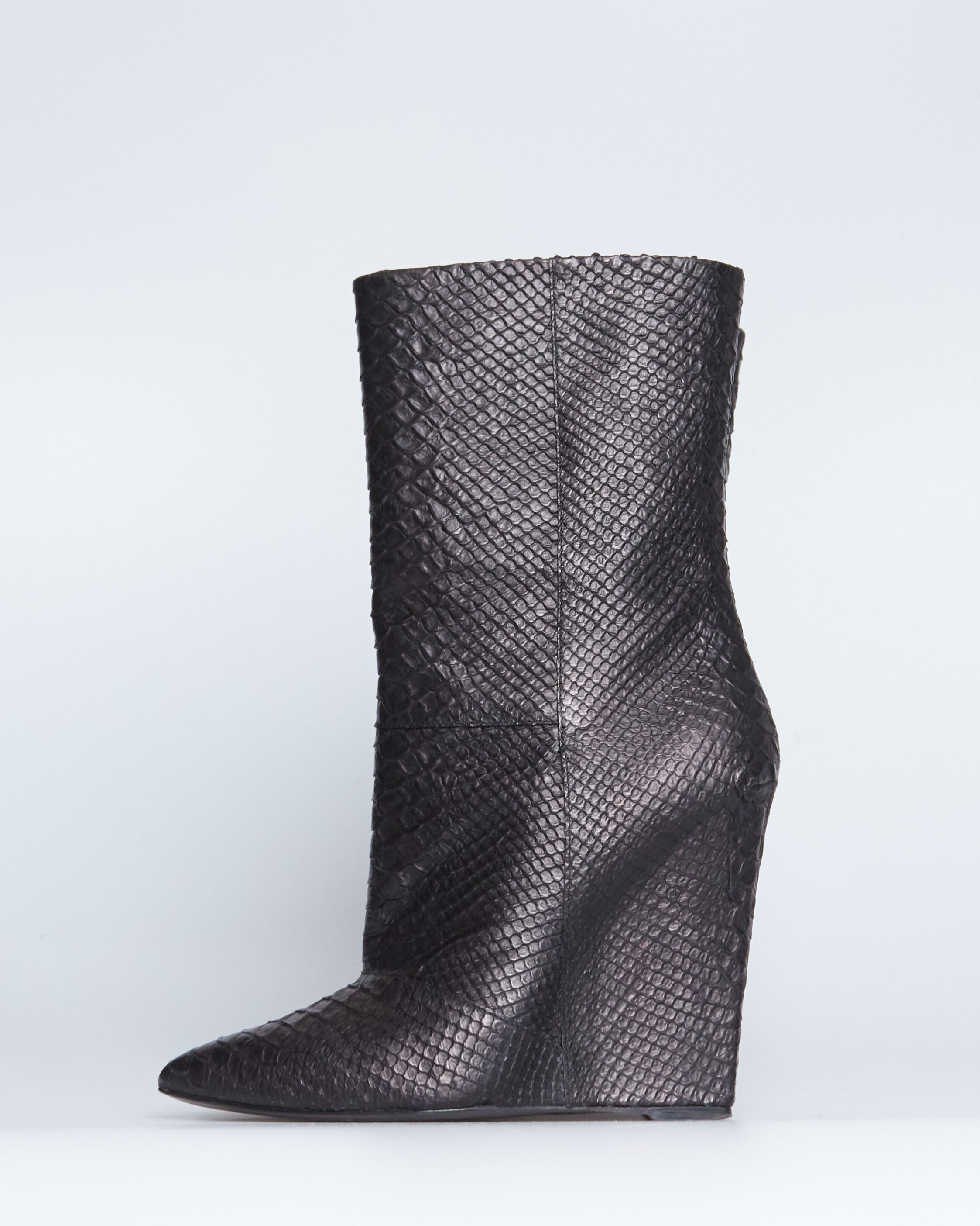 Giuseppe Zanotti python wedge heels