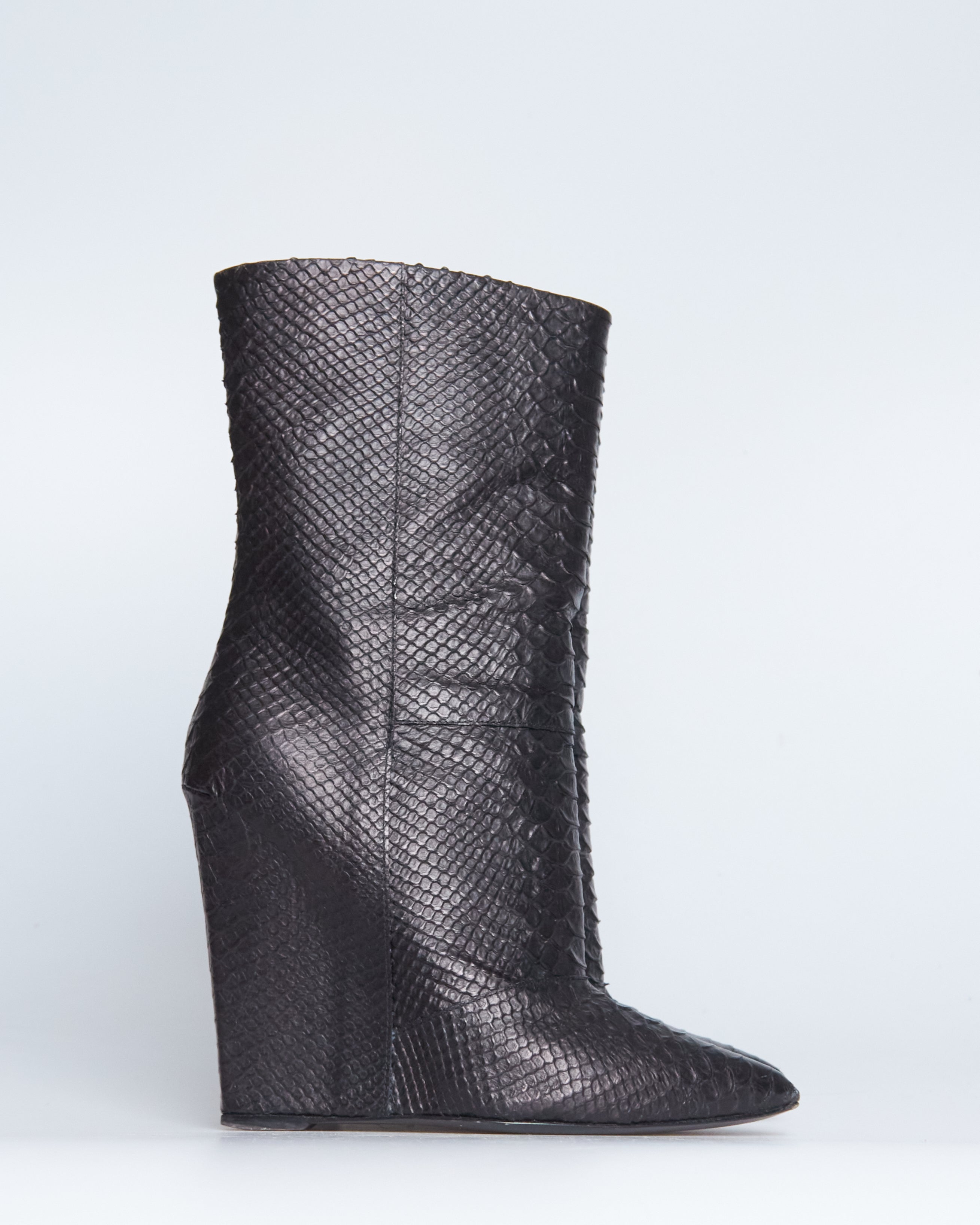 Giuseppe Zanotti python wedge heels