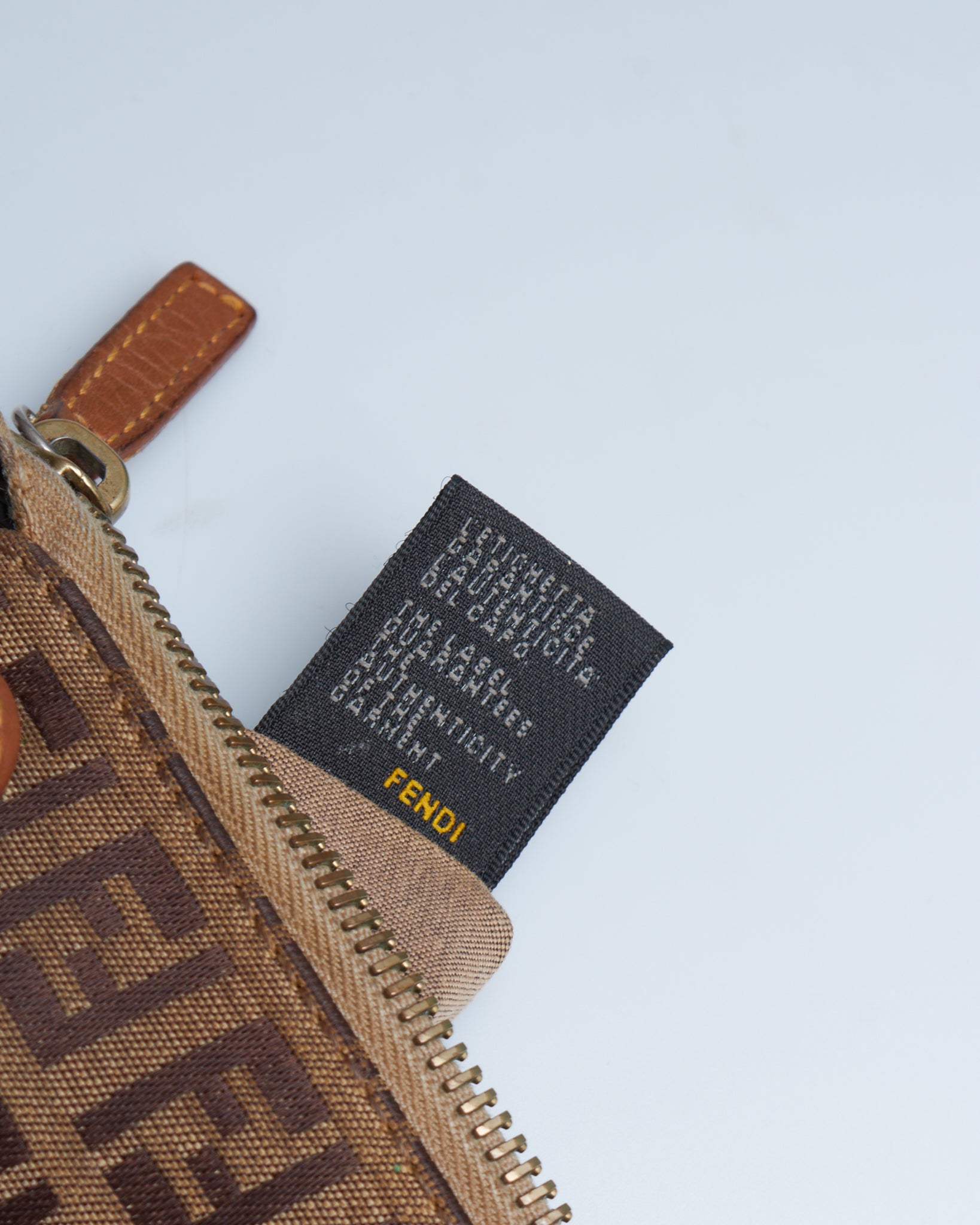 Fendi Zucca Handle Bag