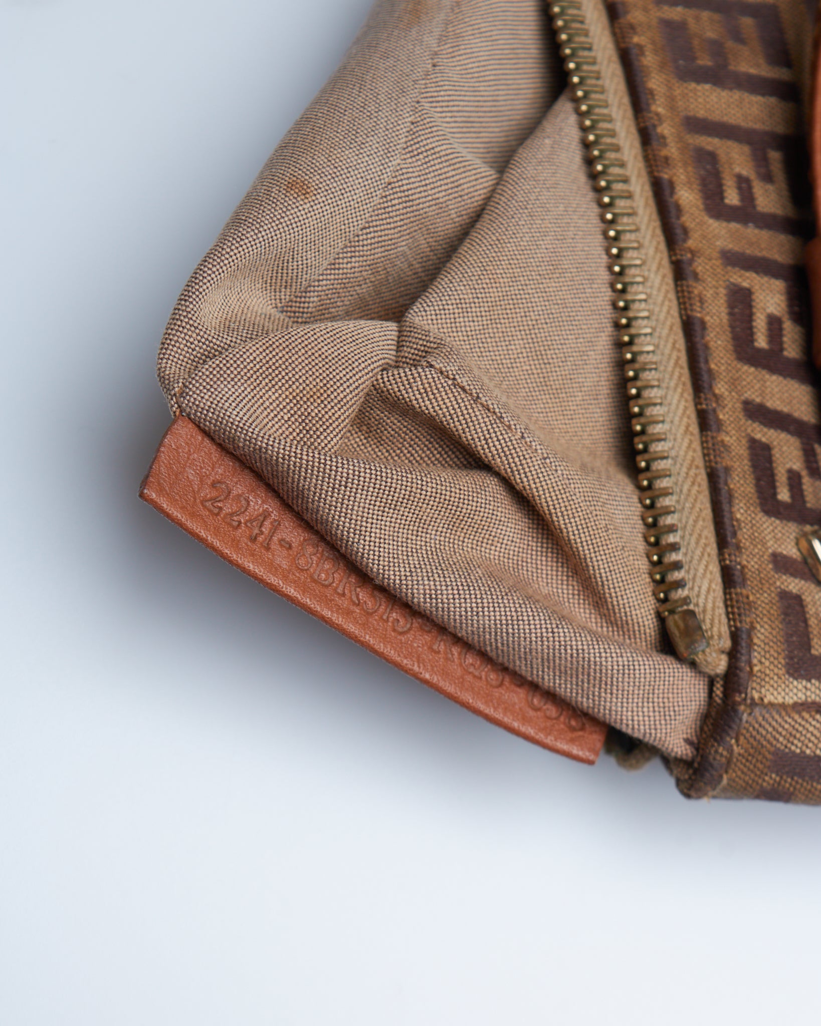 Fendi Zucca Handle Bag