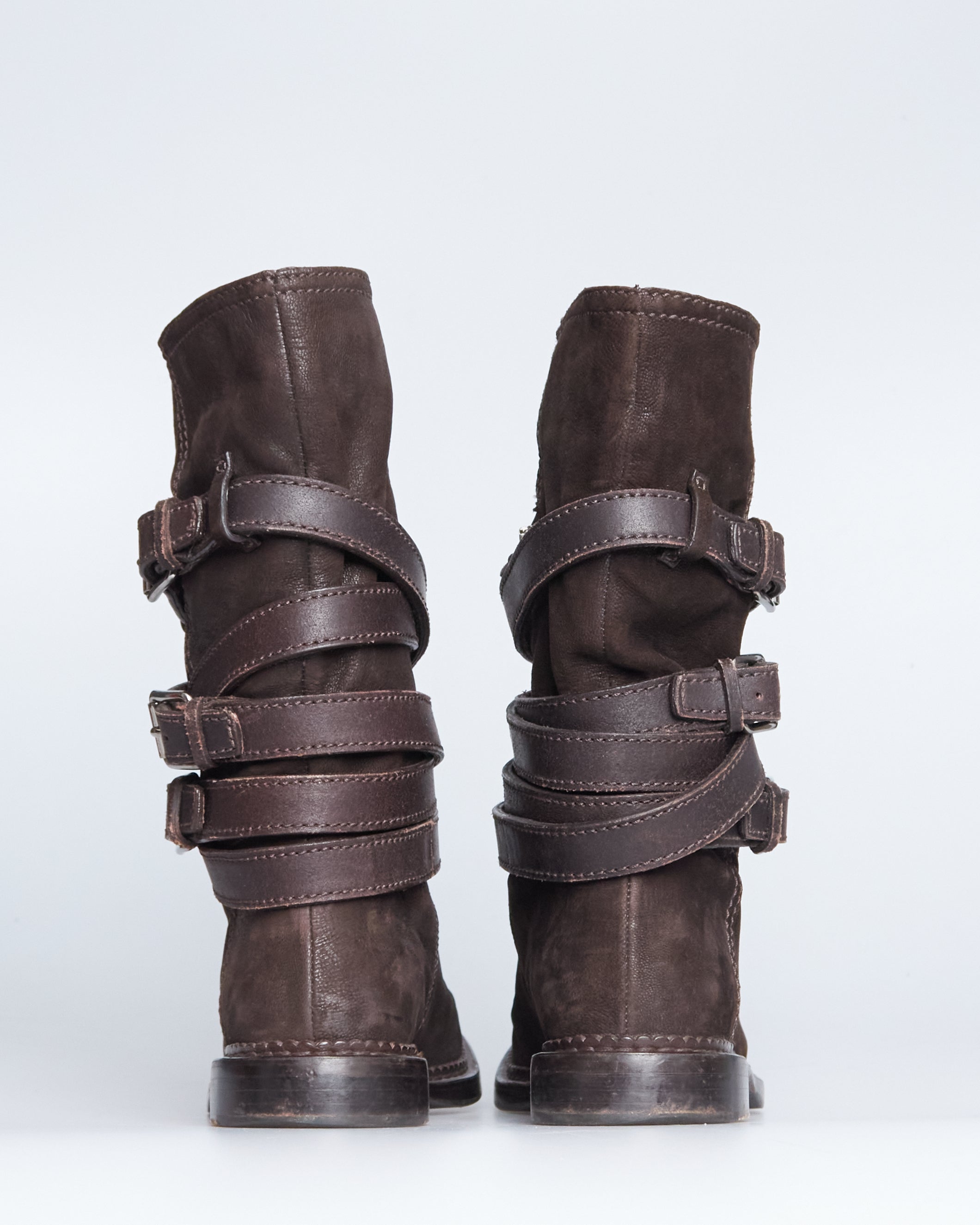 Miu Miu harness biker boots