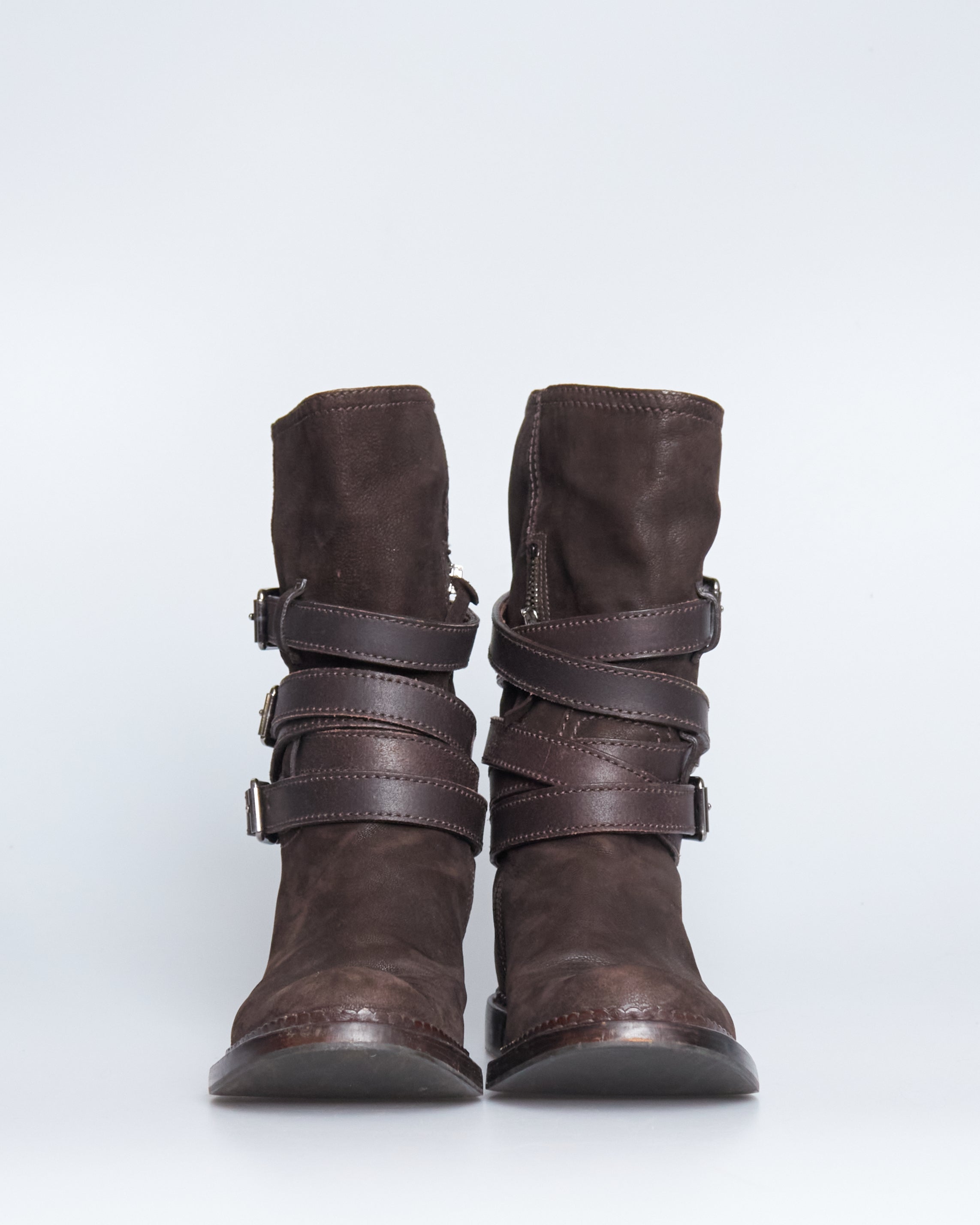 Miu Miu harness biker boots