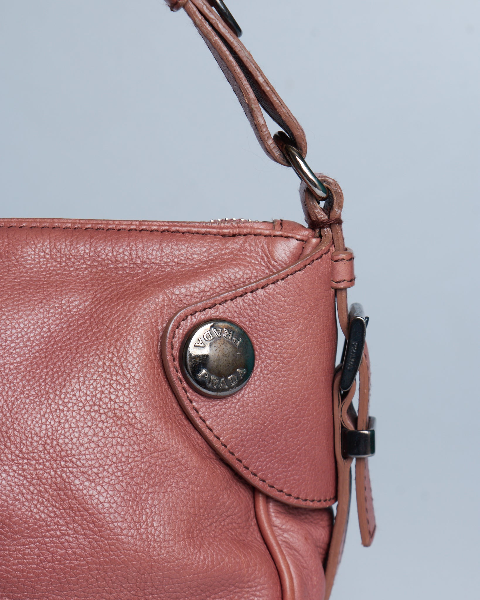 Prada Buffalo Snaps Shoulder Bag