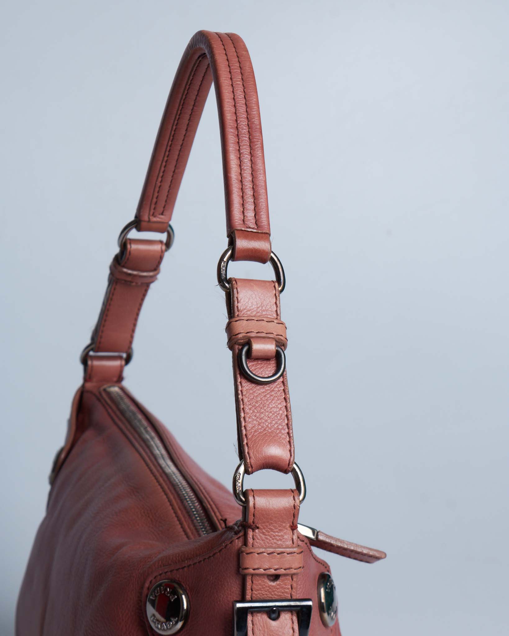 Prada Buffalo Snaps Shoulder Bag