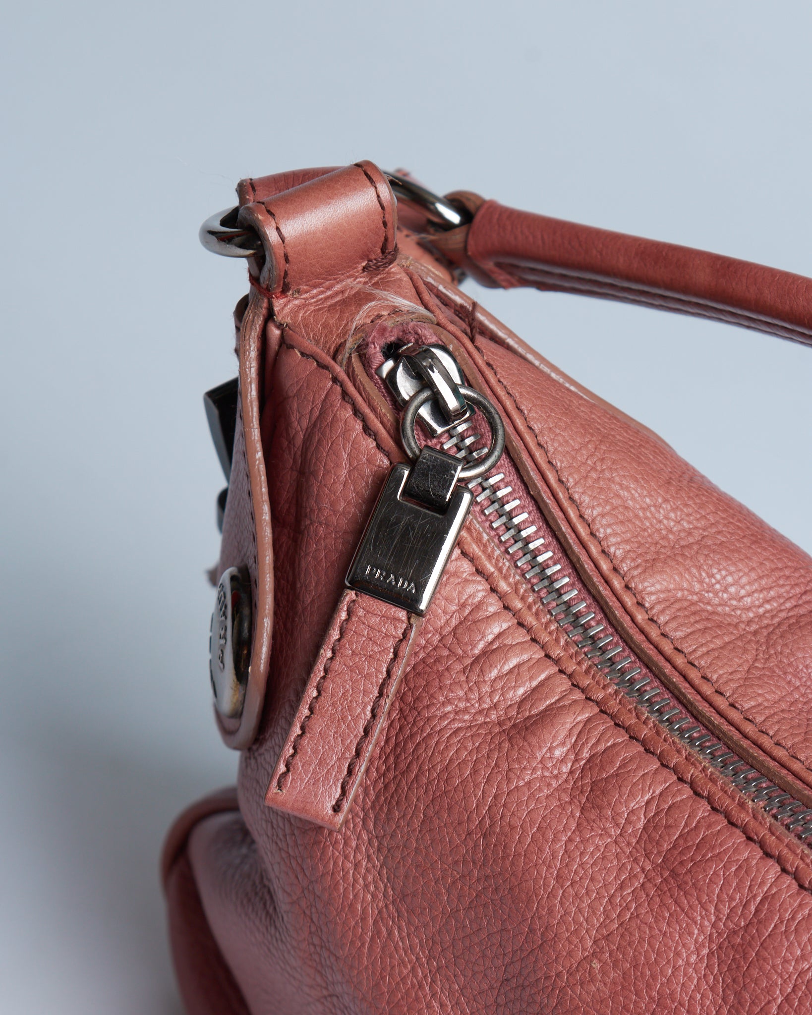 Prada Buffalo Snaps Shoulder Bag