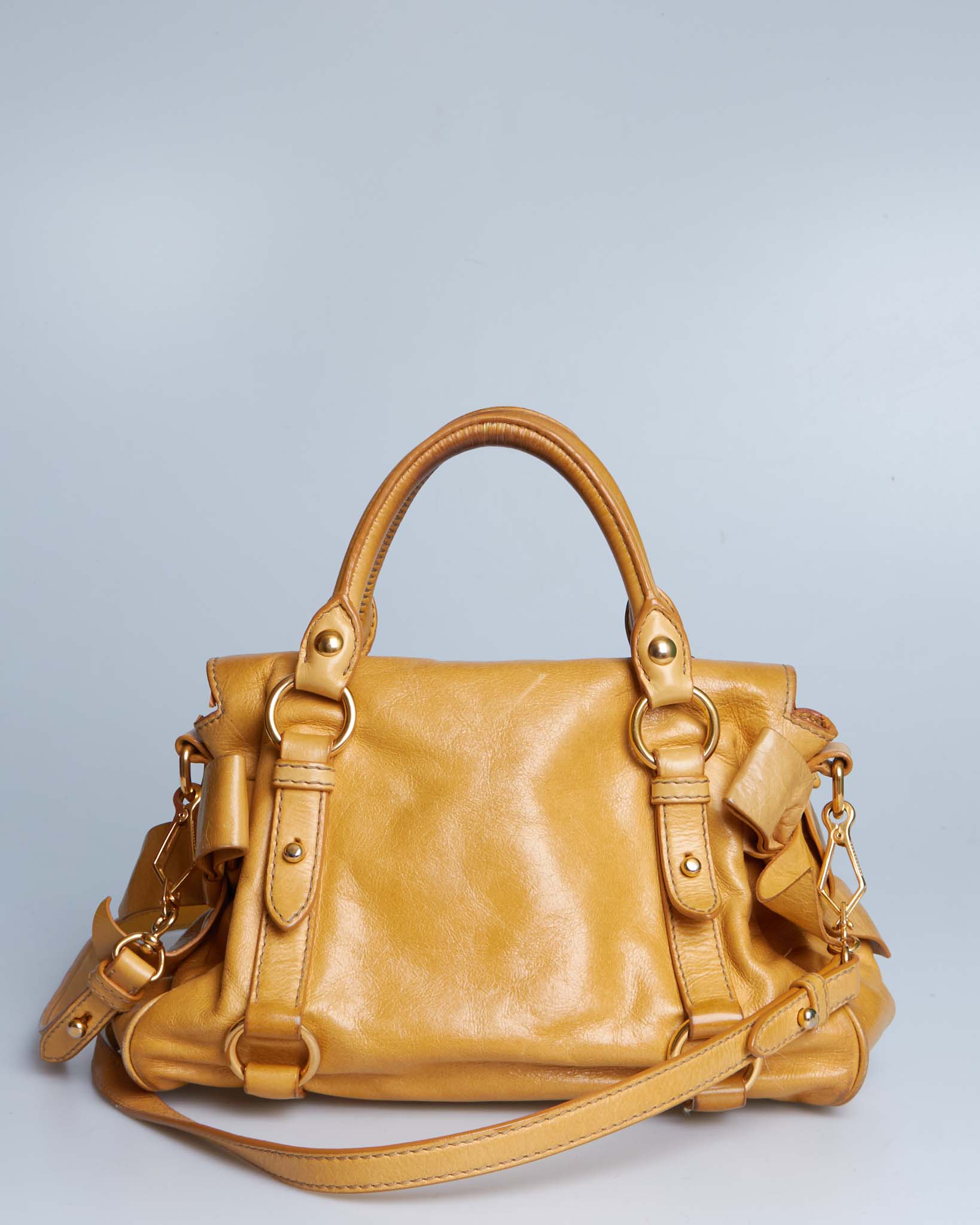 Miu Miu Vitello Lux Bow Mini
