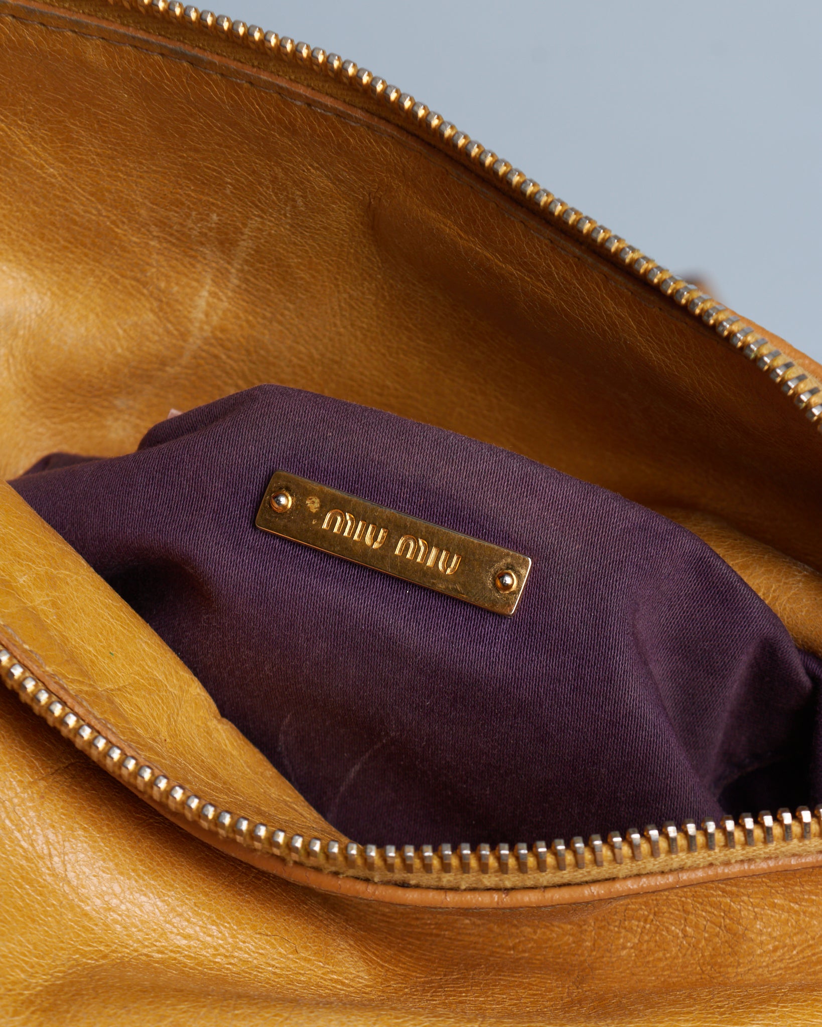 Miu Miu Vitello Lux Bow Mini
