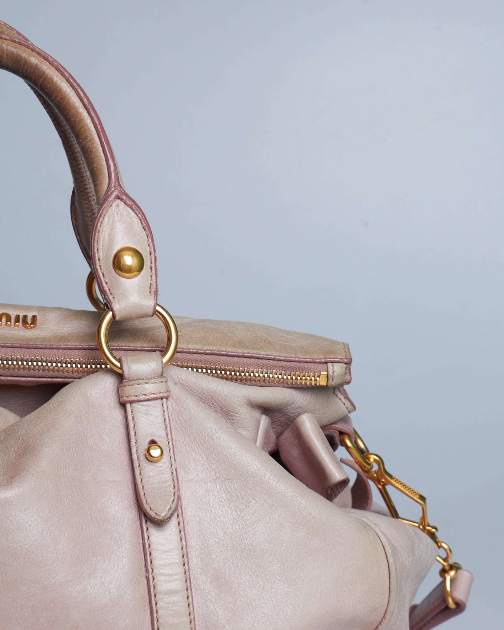 Miu Miu Vitello Lux Bow
