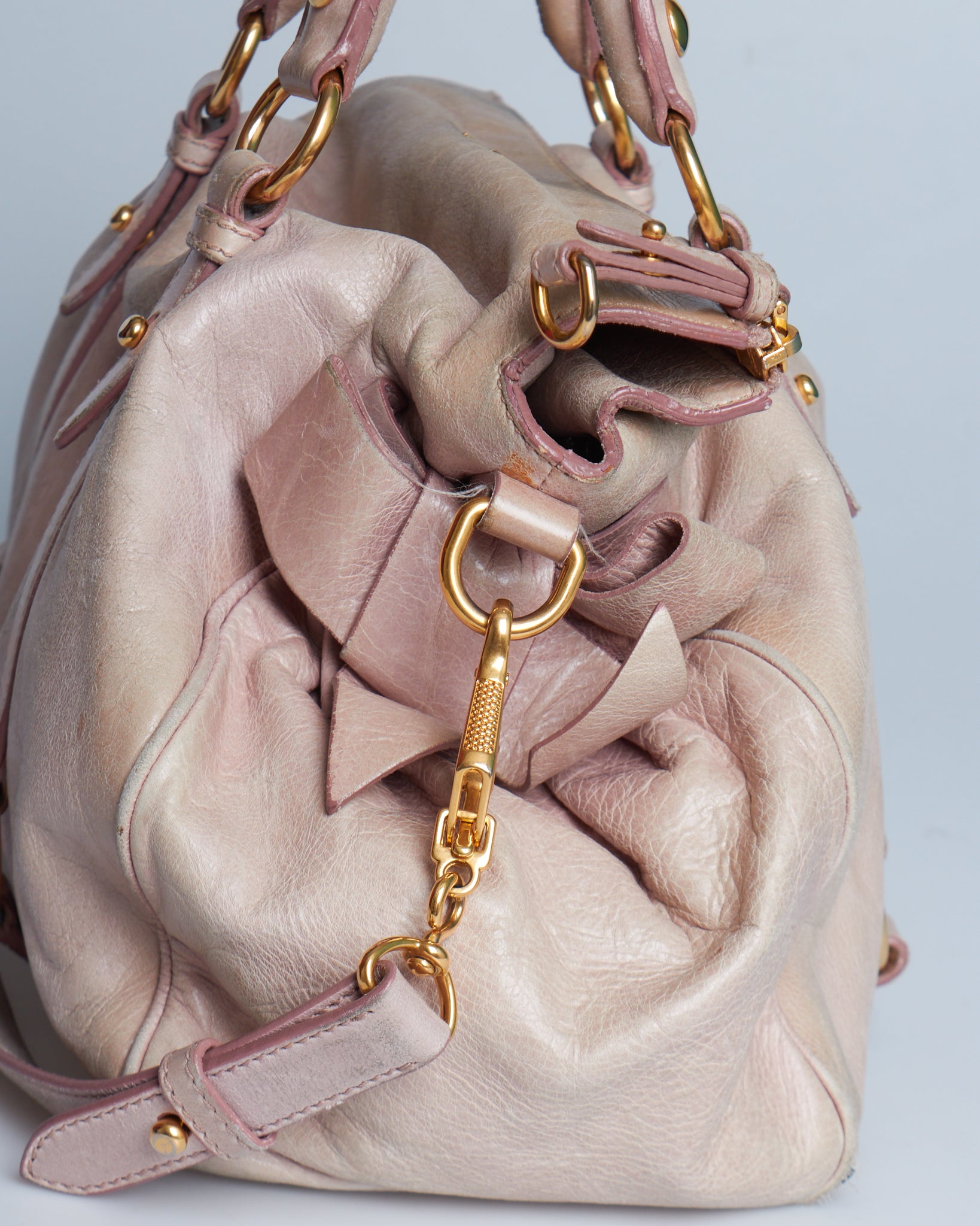 Miu Miu Vitello Lux Bow