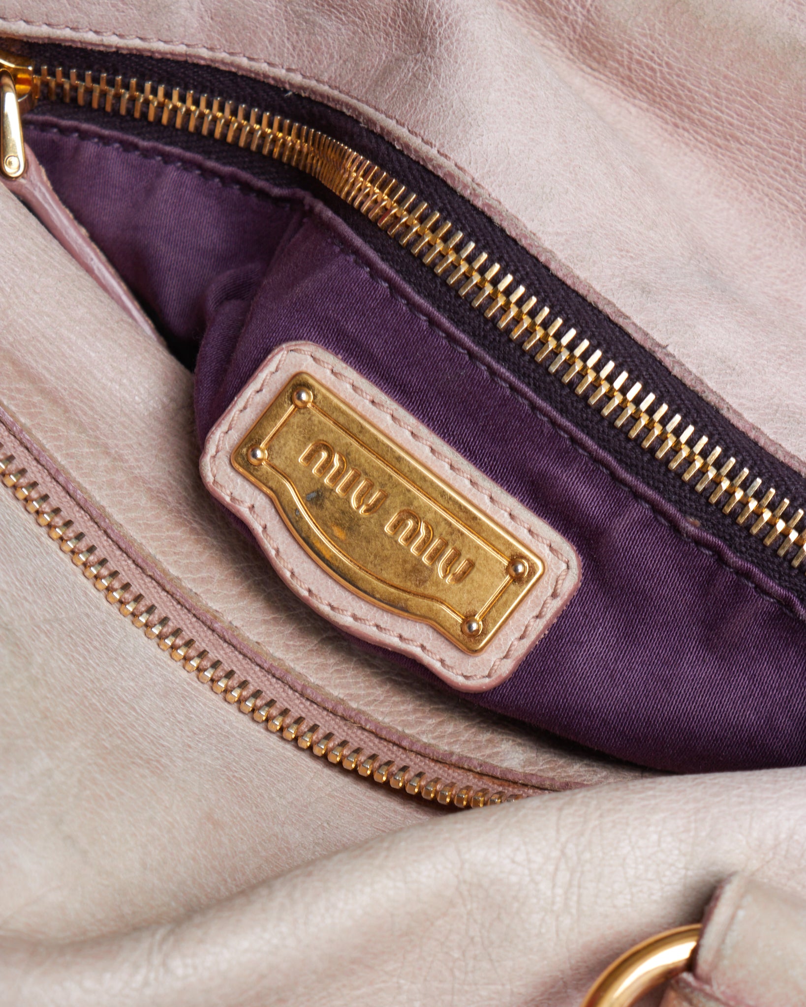 Miu Miu Vitello Lux Bow