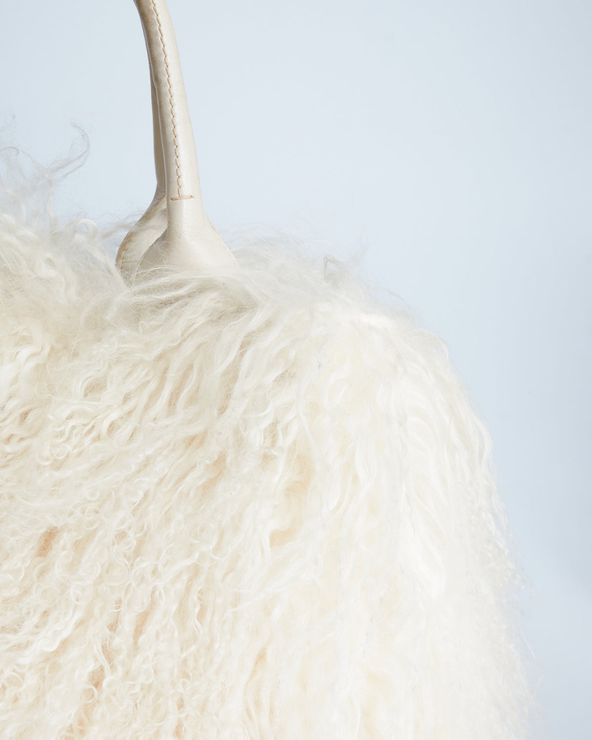 Prada Fur Top Handle Bag