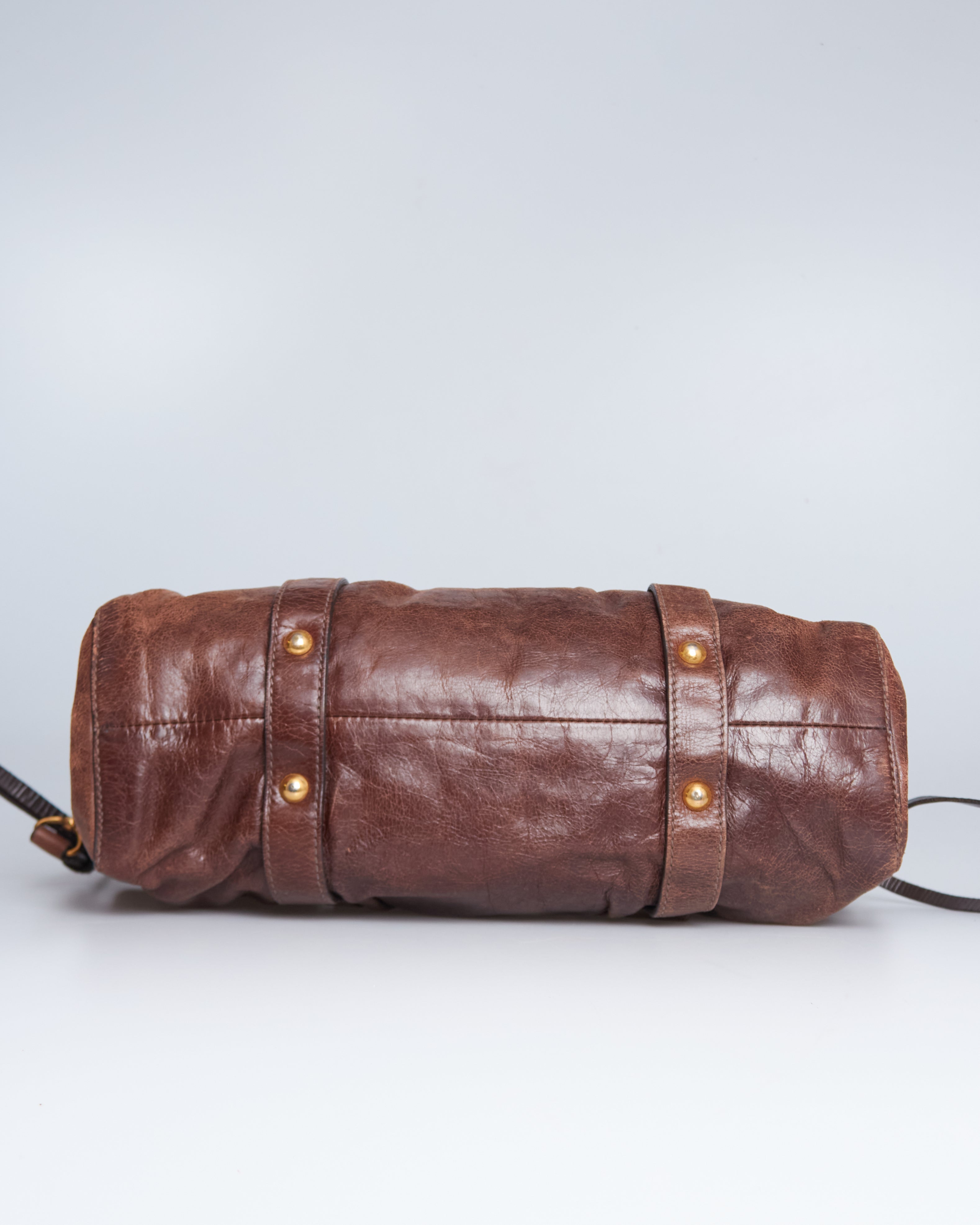 Miu Miu Vitello Lux Bow Tote